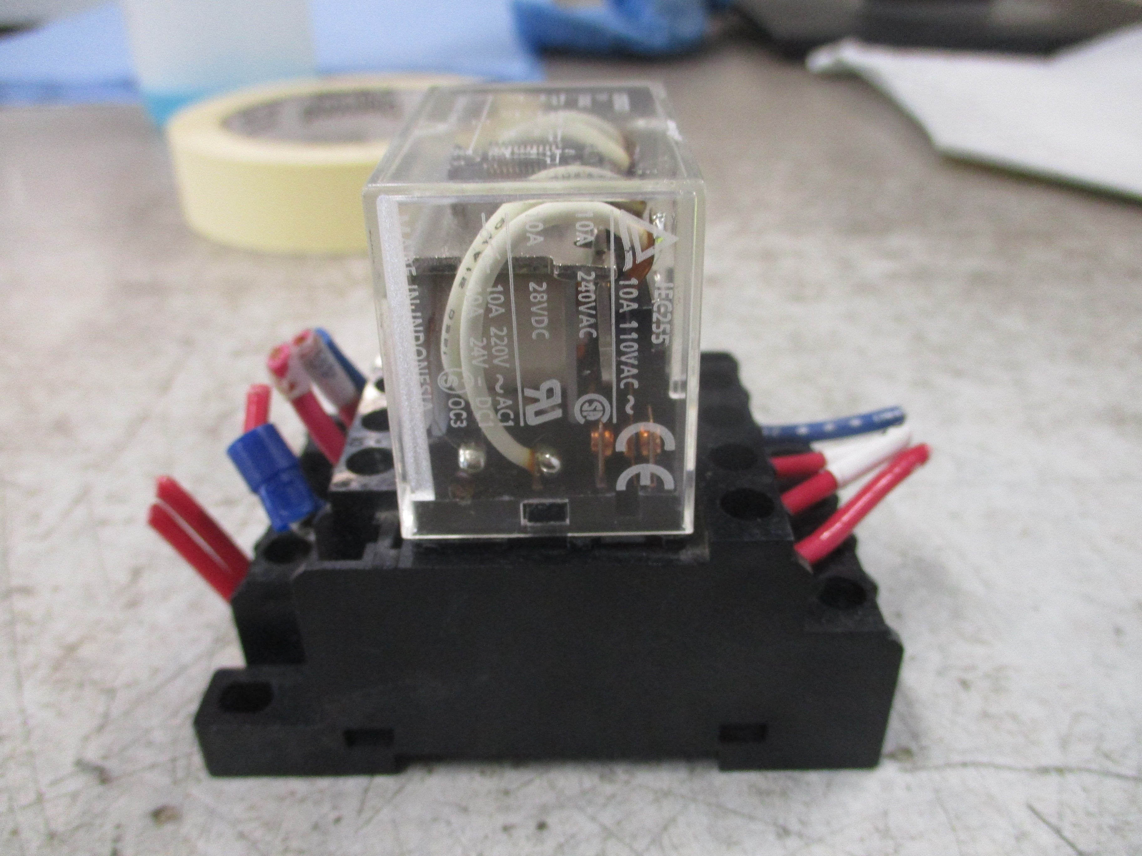 Omron Relay LY4 120V Coil w/ Base Used