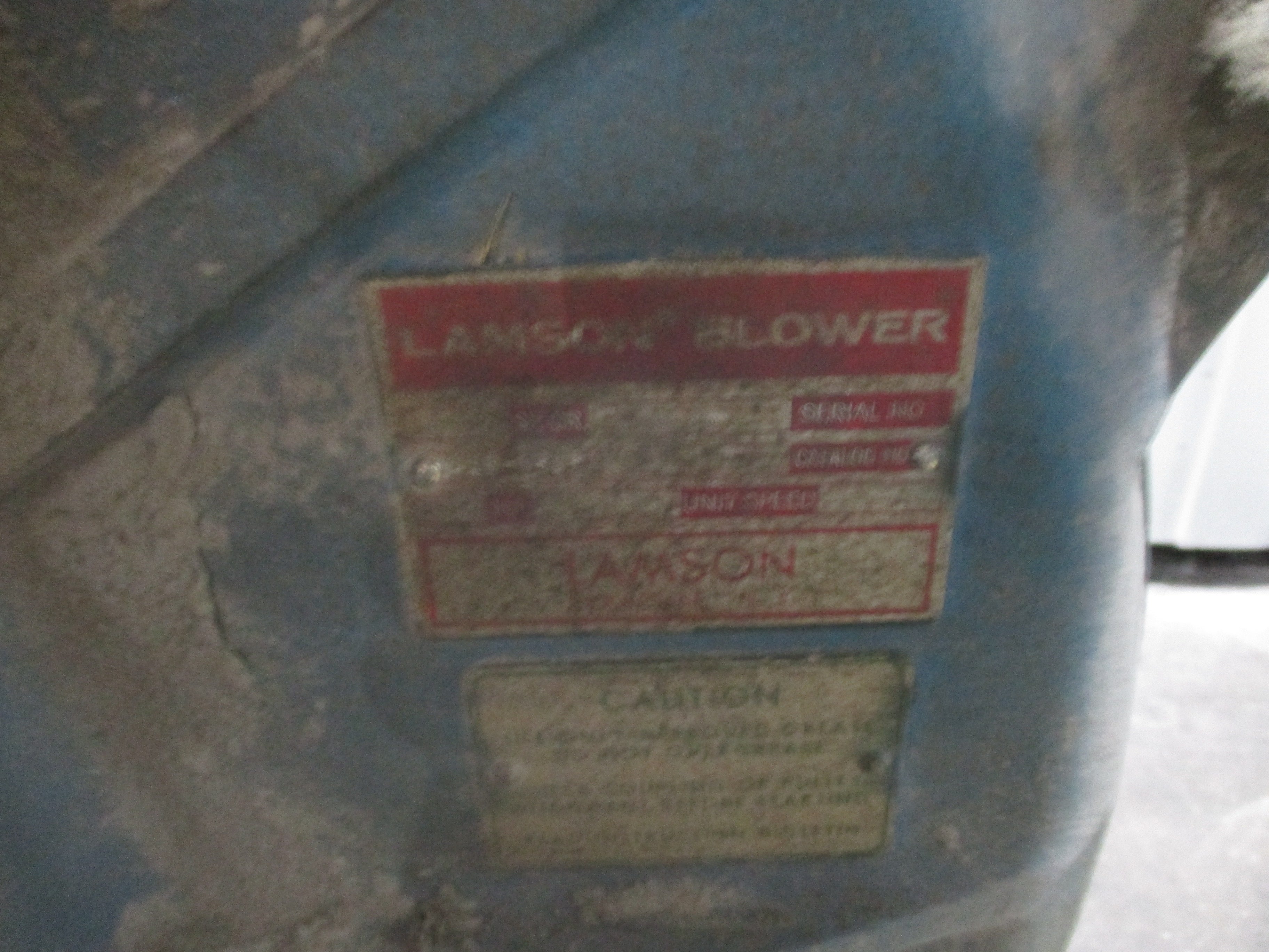 Lamson Multistage Centrifugal Blower 516-6-0-AD 30HP 220-1630 CFM Used