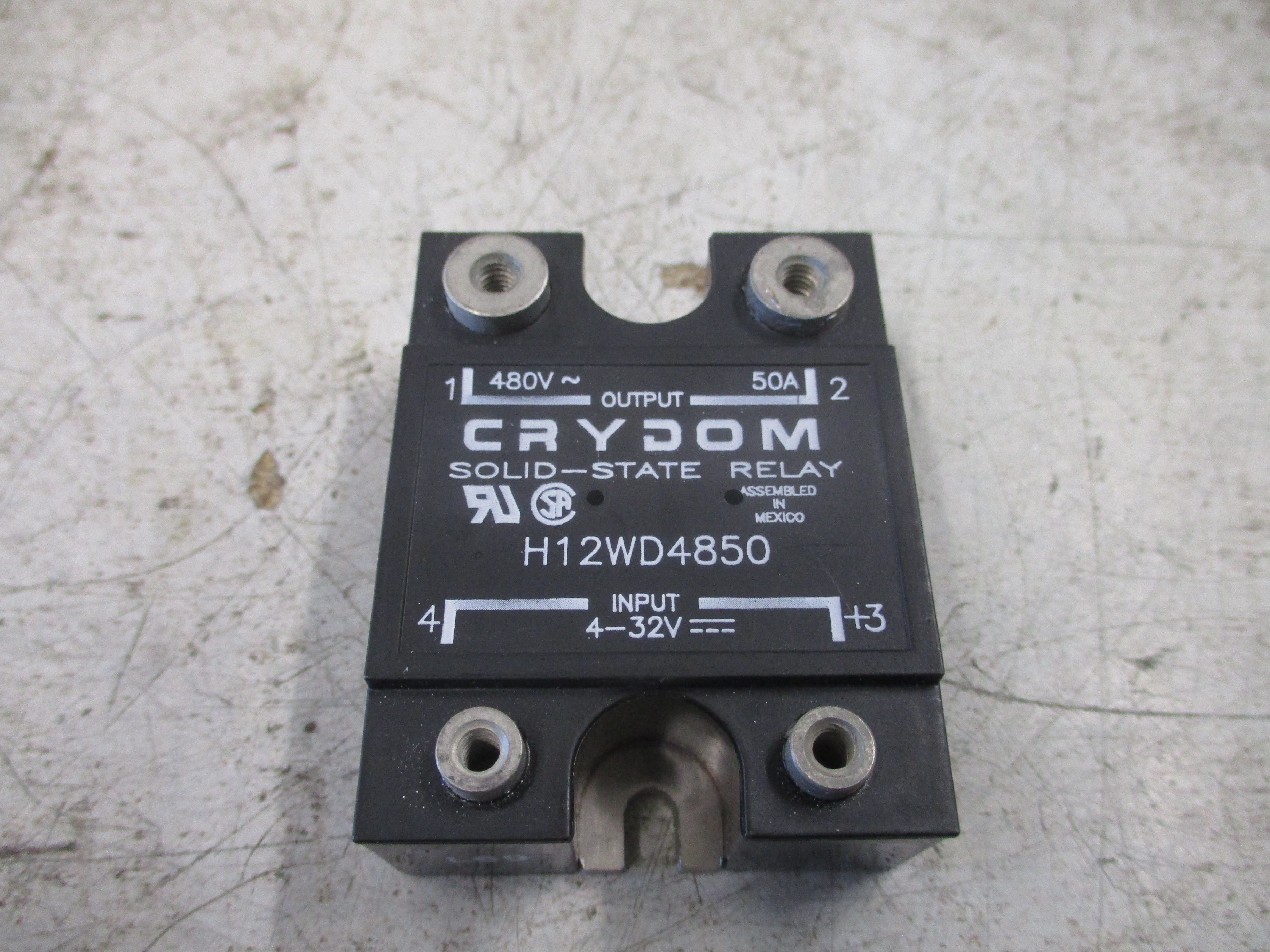 Crydom Solid state Relay H12WD4850 Input: 4-32V Output: 480V 50A New Surplus