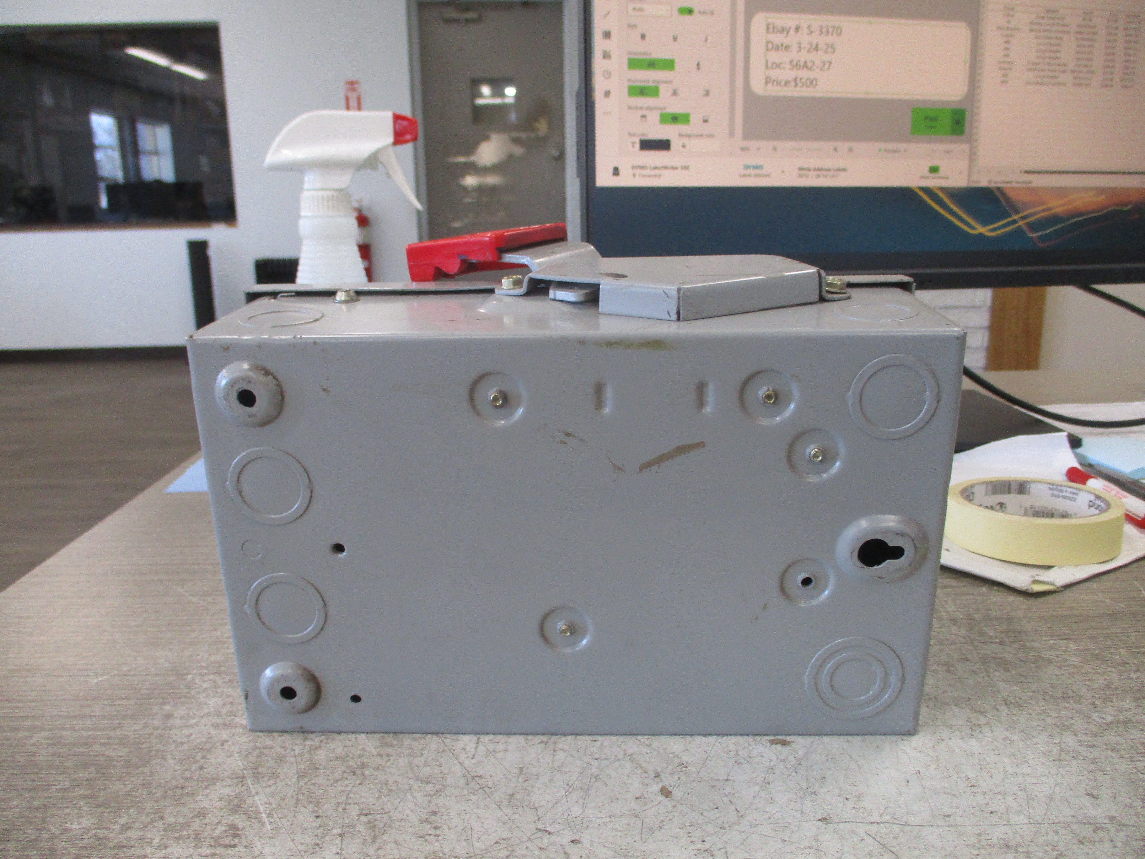 GE Fusible Safety Switch/Disconnect TH4321 30A 240V 3P Used