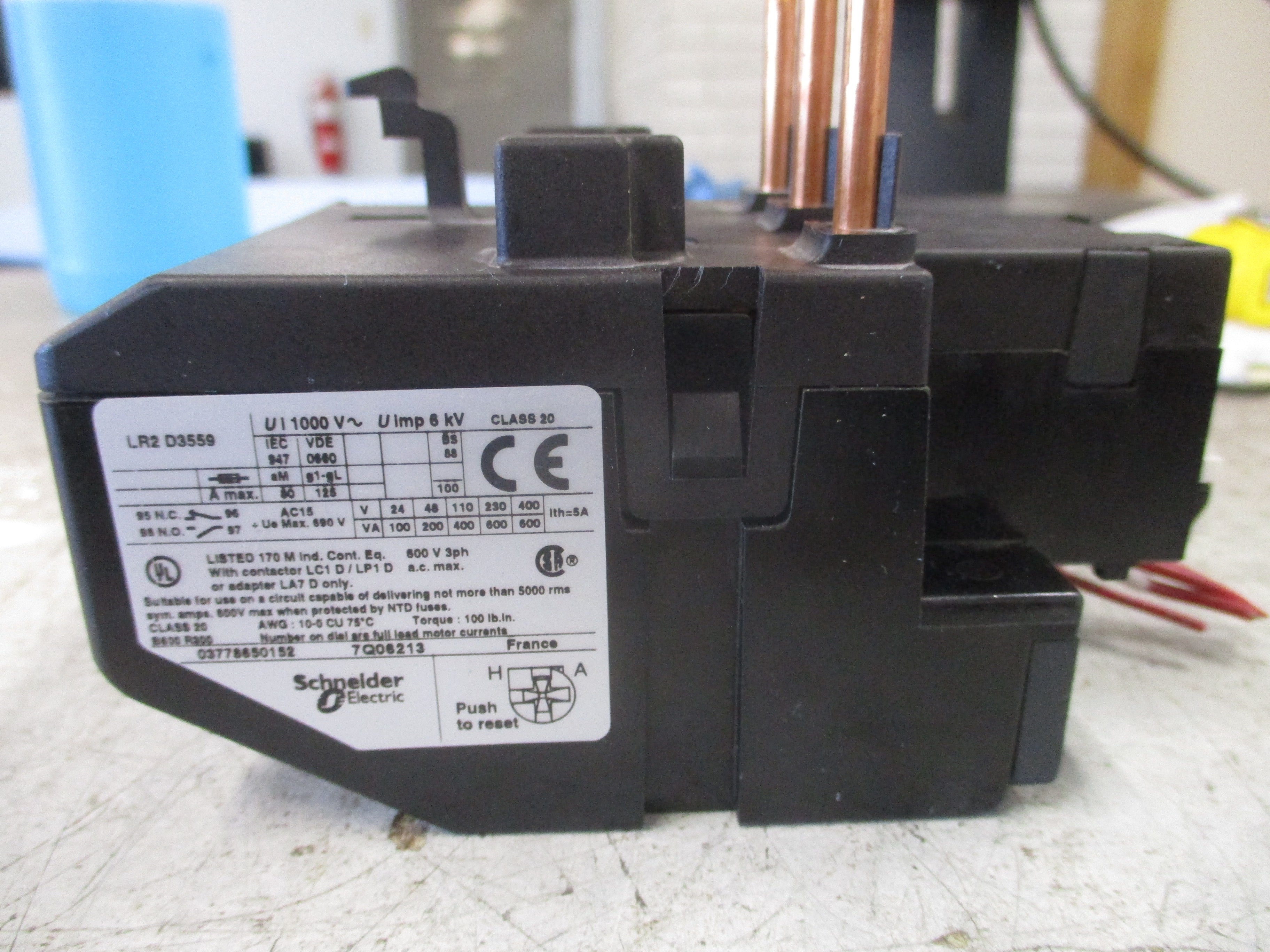 Schneider Electric Solid State Overload LR2 D3559 Trip: 48-65A 600V 3Ph