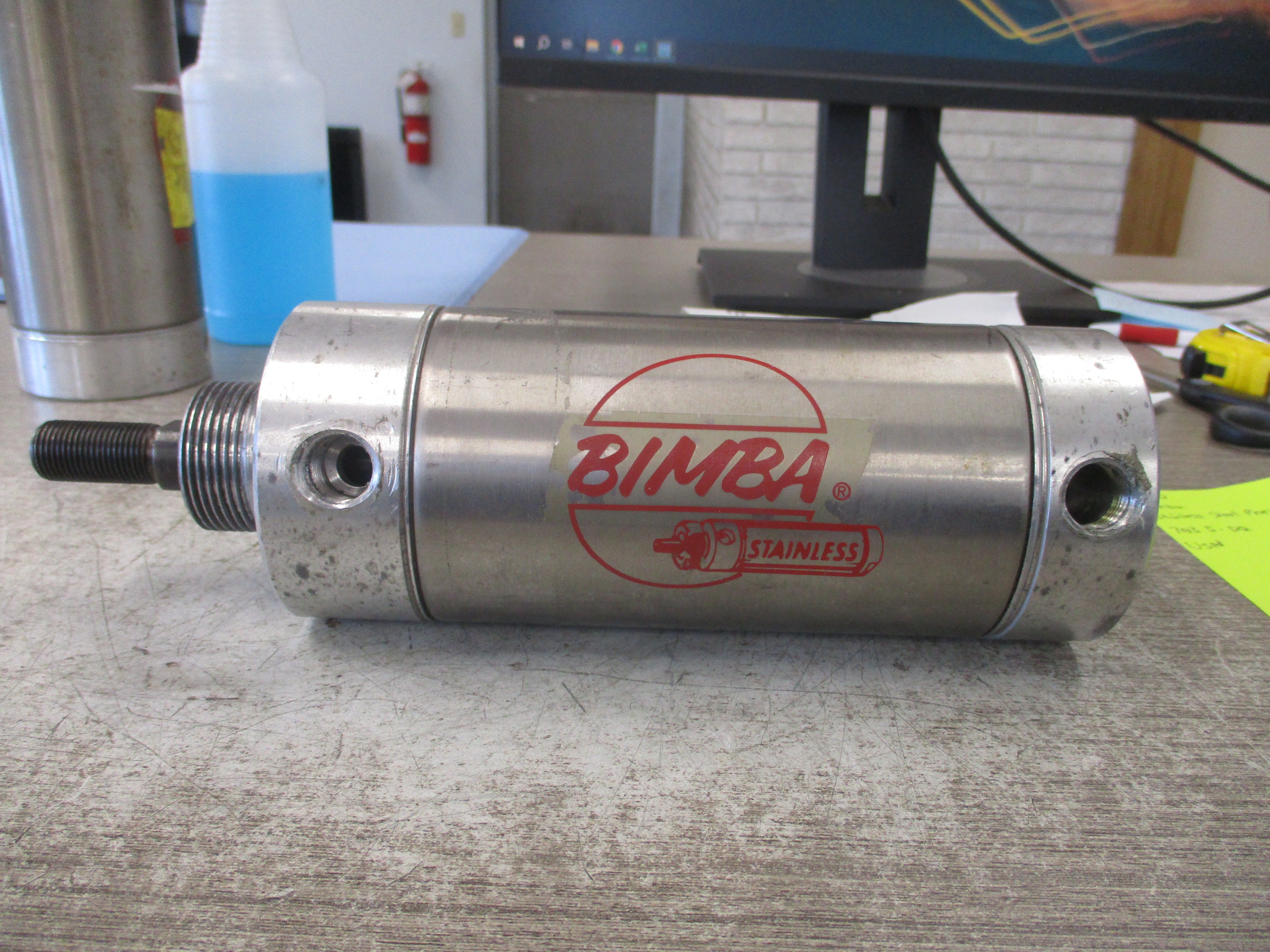 Bimba Stainless Steel Pneumatic Cylinder 703 5-DQ Used