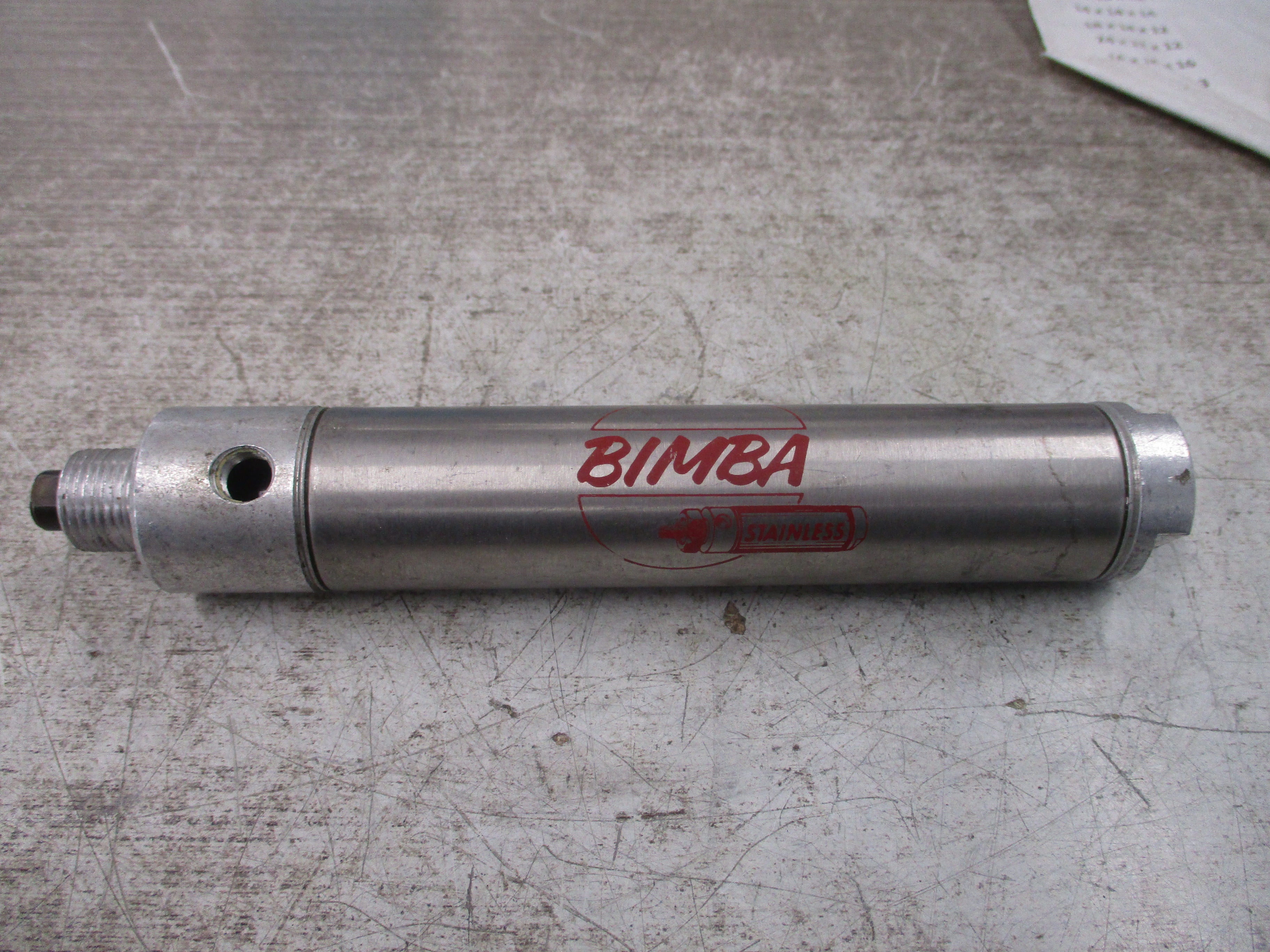 Bimba Stainless steel Pneumatic Cylinder 124-D Used