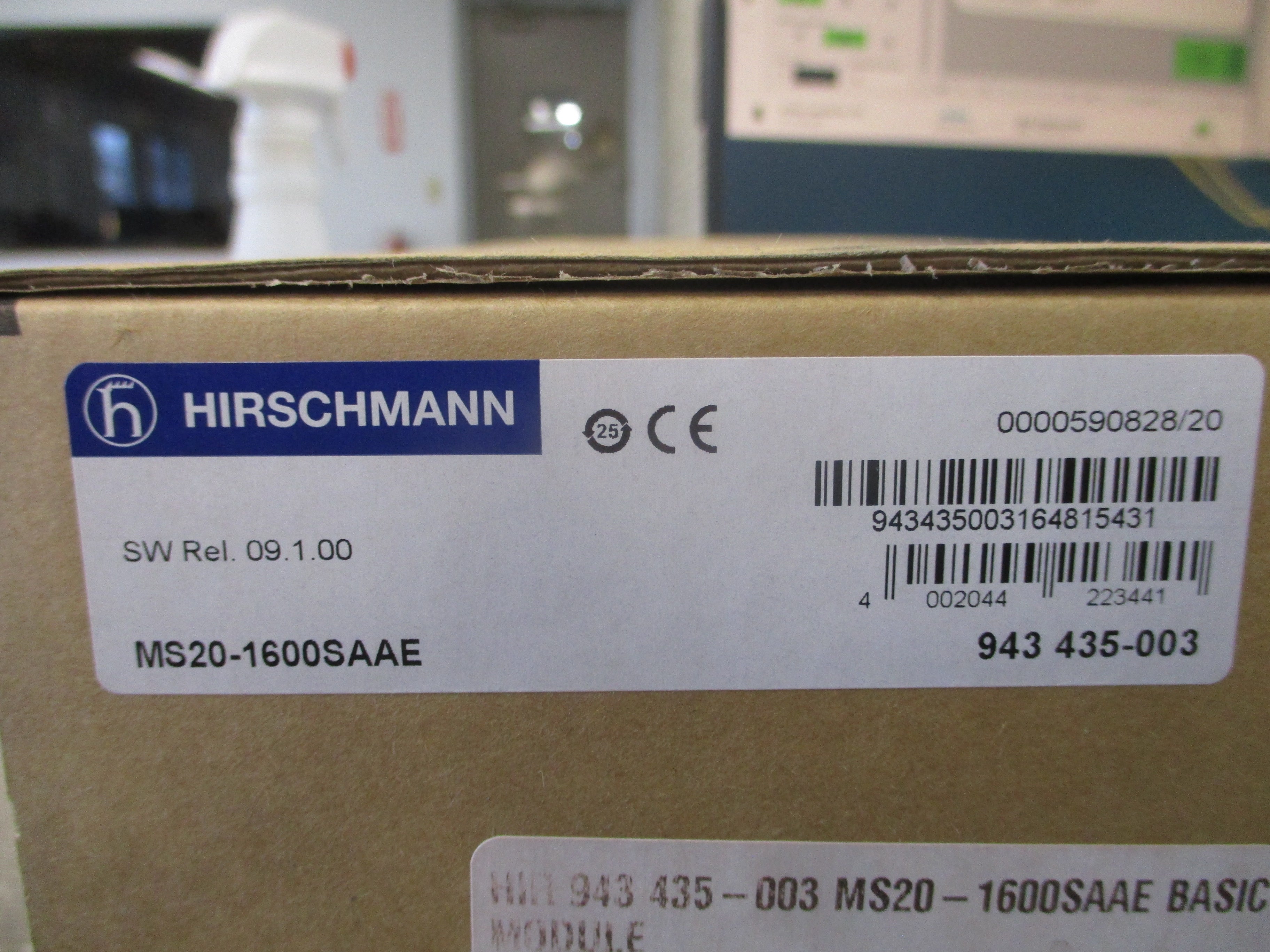 Hirschmann Industrial Ethernet Switch Backplane MS20-1600SAAE SW Rel. 09.1.00