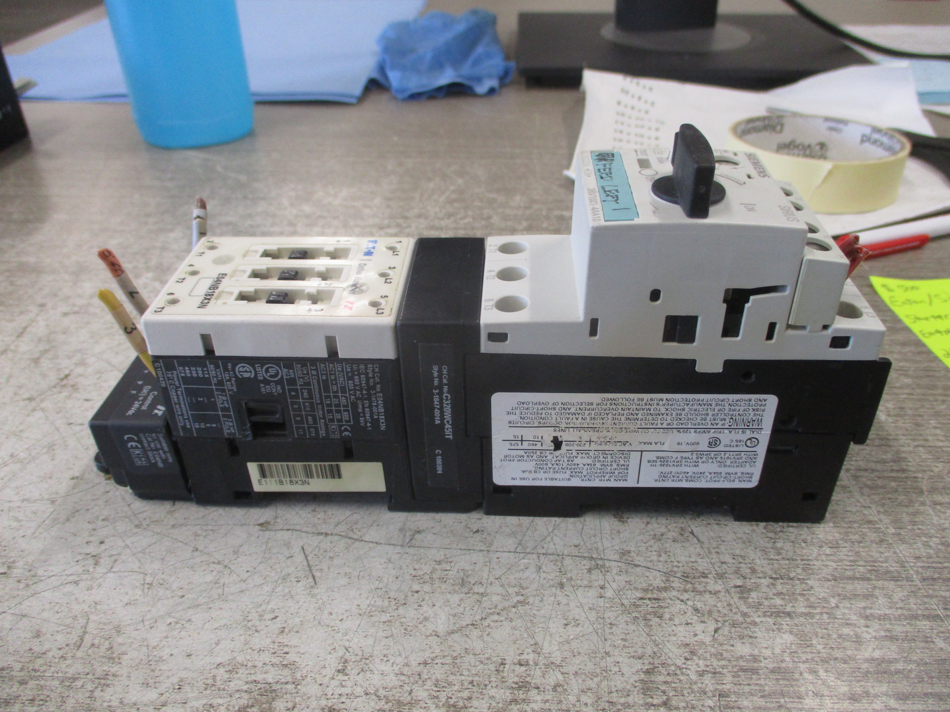 Eaton/Siemens Starter E04NB18X3N/3RV1021-4AA10 24VDC Coil Trip: 11-16A Used