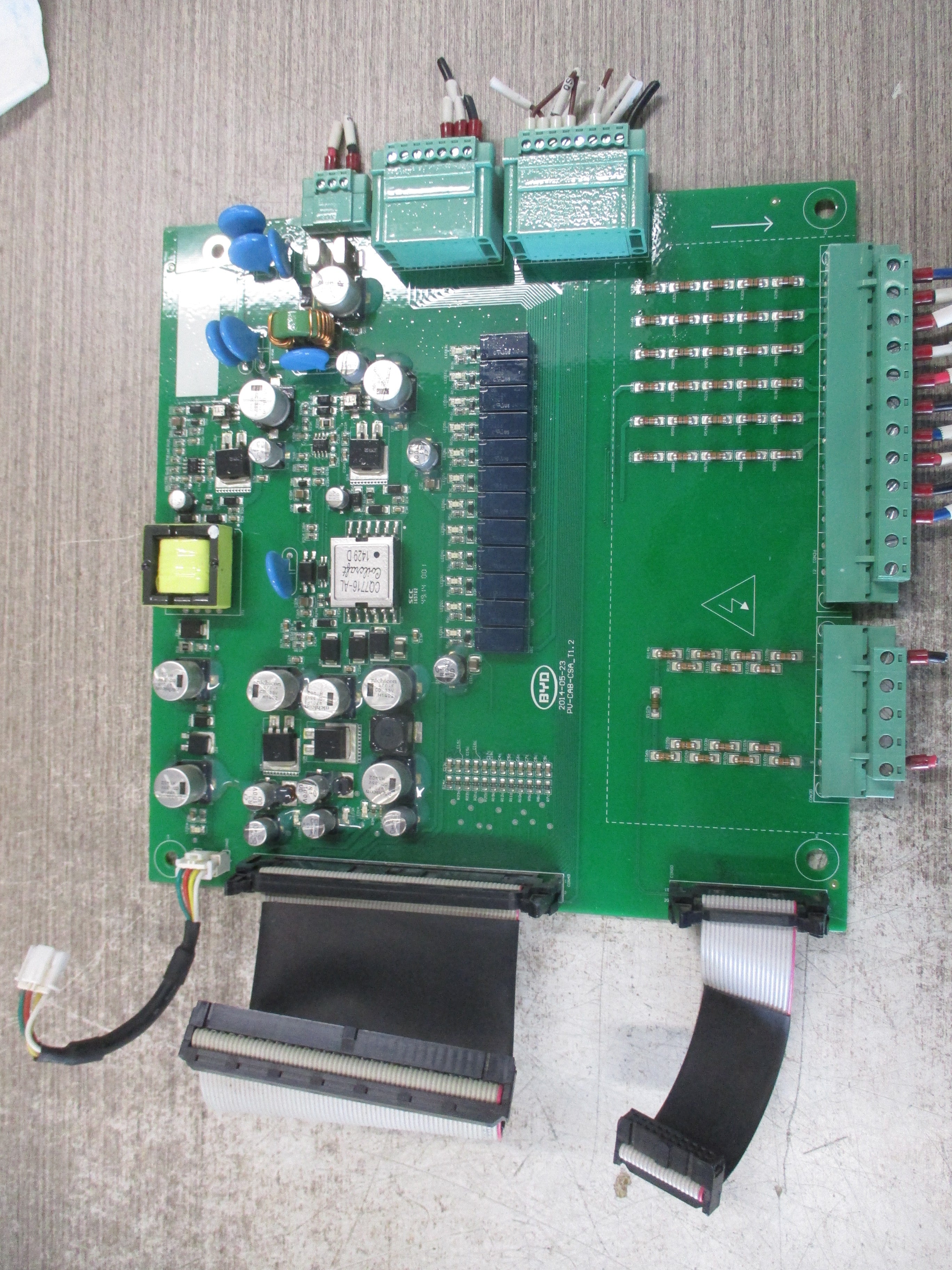 BYD Control Board PV-CAB-CSA_T1.2 W/Cables Used