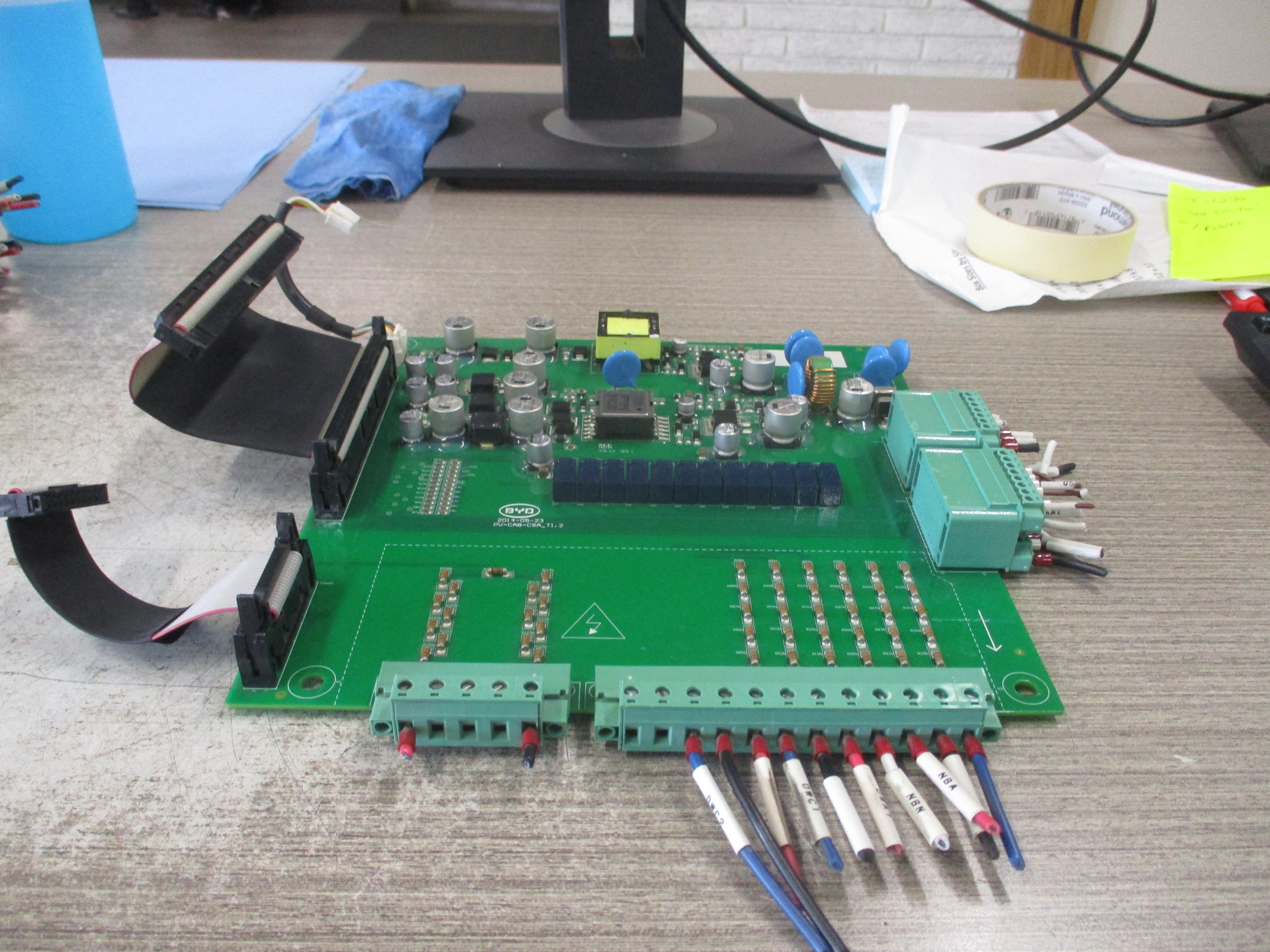 BYD Control Board PV-CAB-CSA_T1.2 W/Cables Used