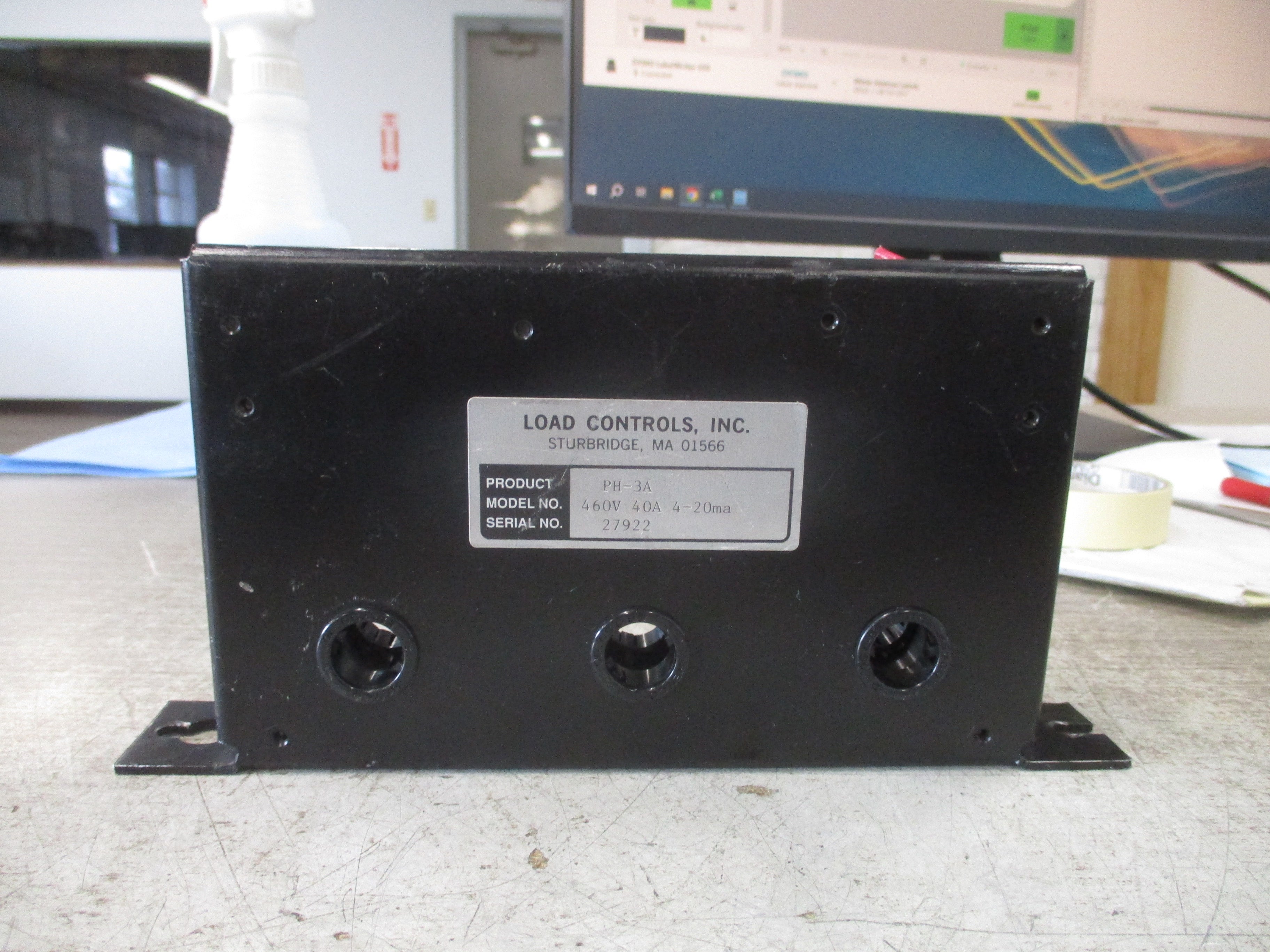 Load Controls Inc Transducer PH-3A 460V 40A 4-20MA Used