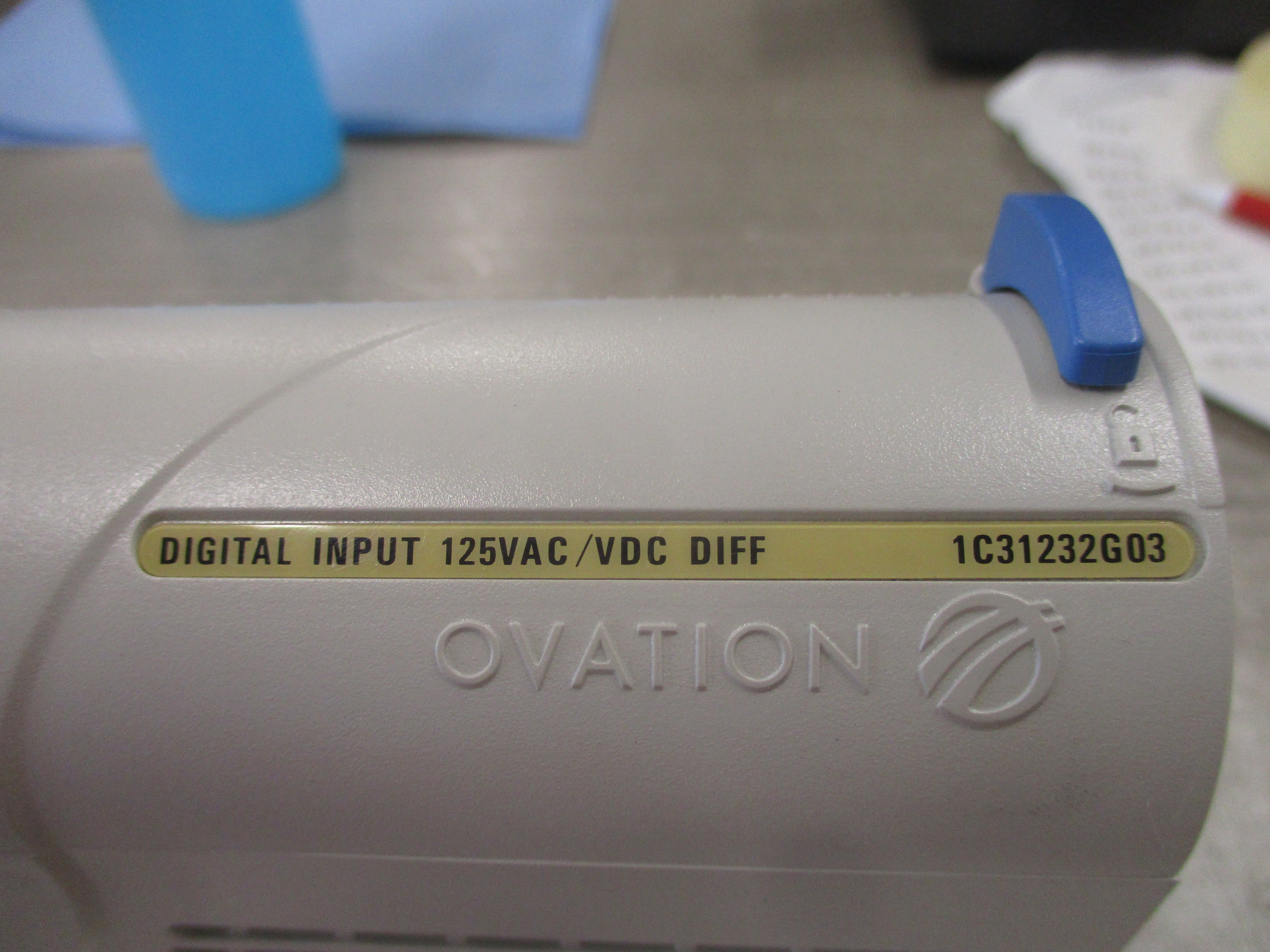 Emerson Ovation Digital Input Module 1C31232G03 125VAC/VDC Diff *Broken Mount*