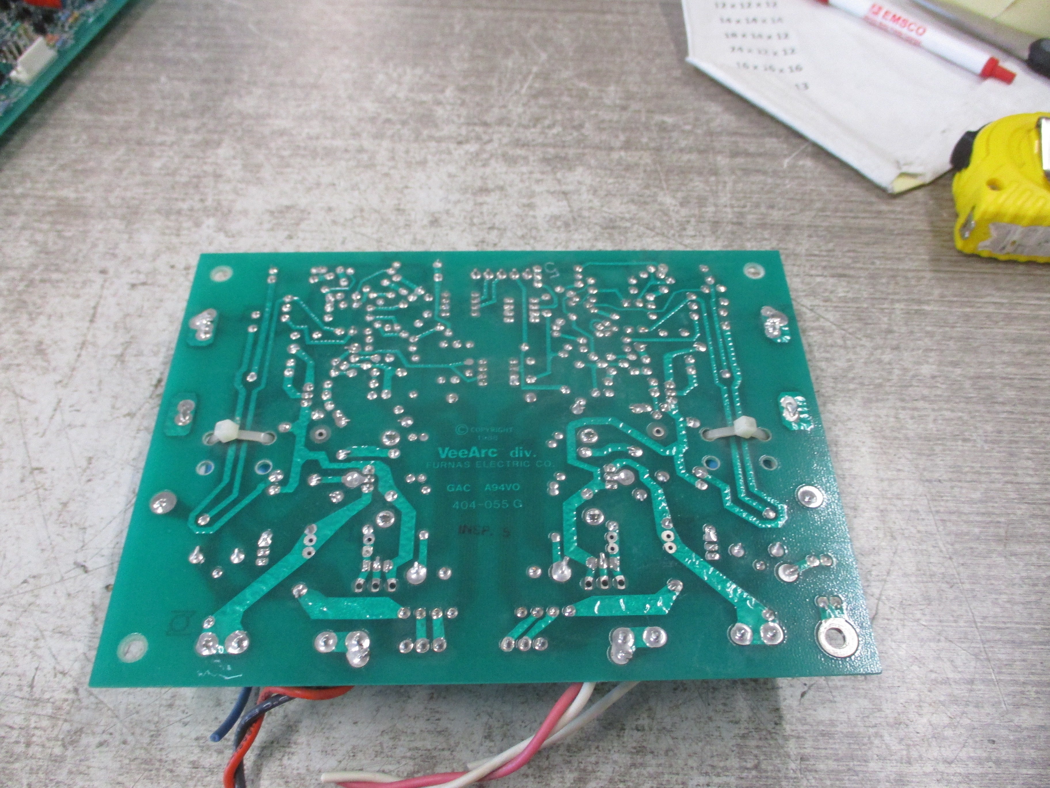Furnas VeeArc Base Driver Board 404-055G Used
