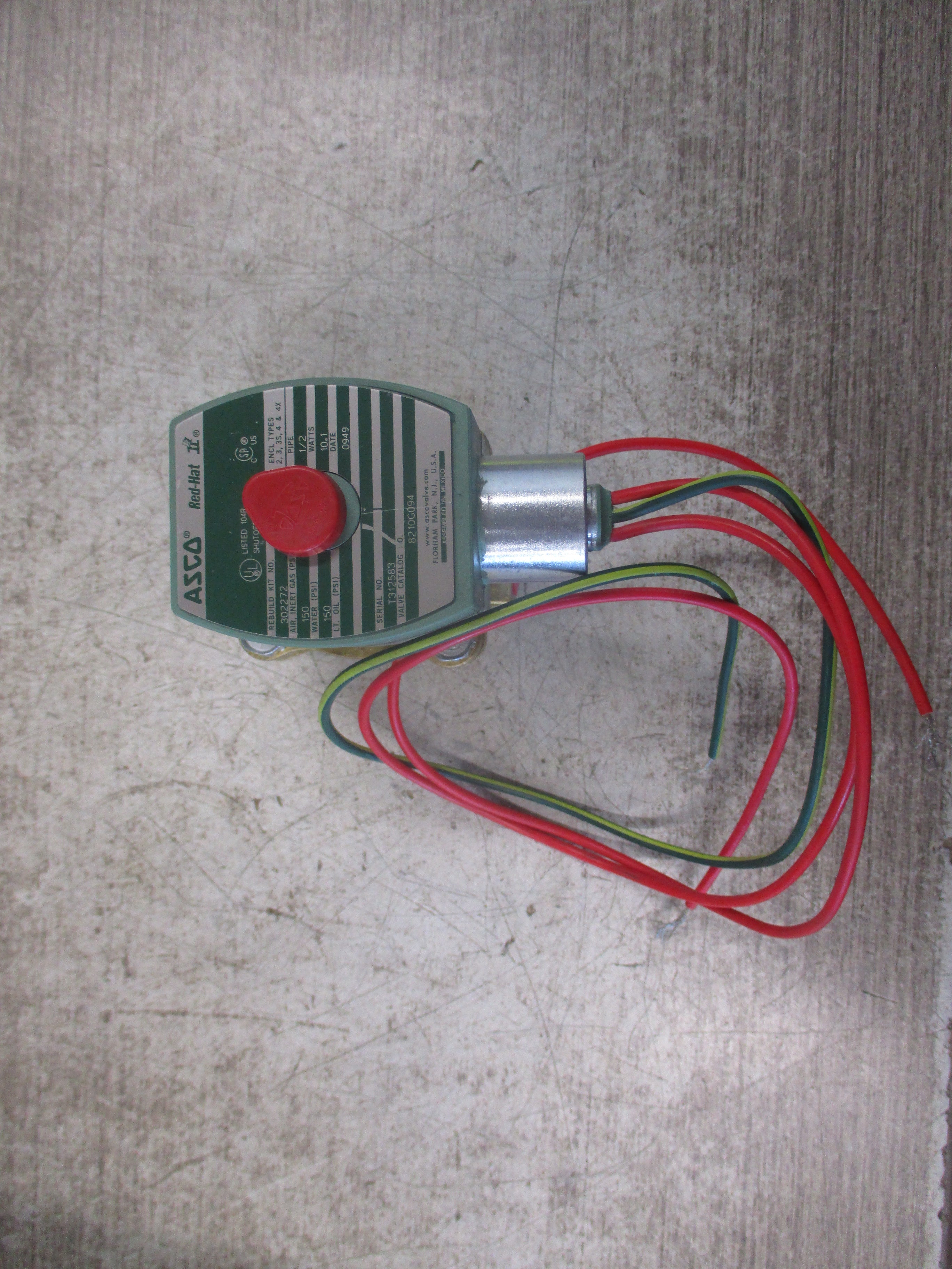 Asco Red-Hat Solenoid Valve 8210G094 120V Coil New Surplus