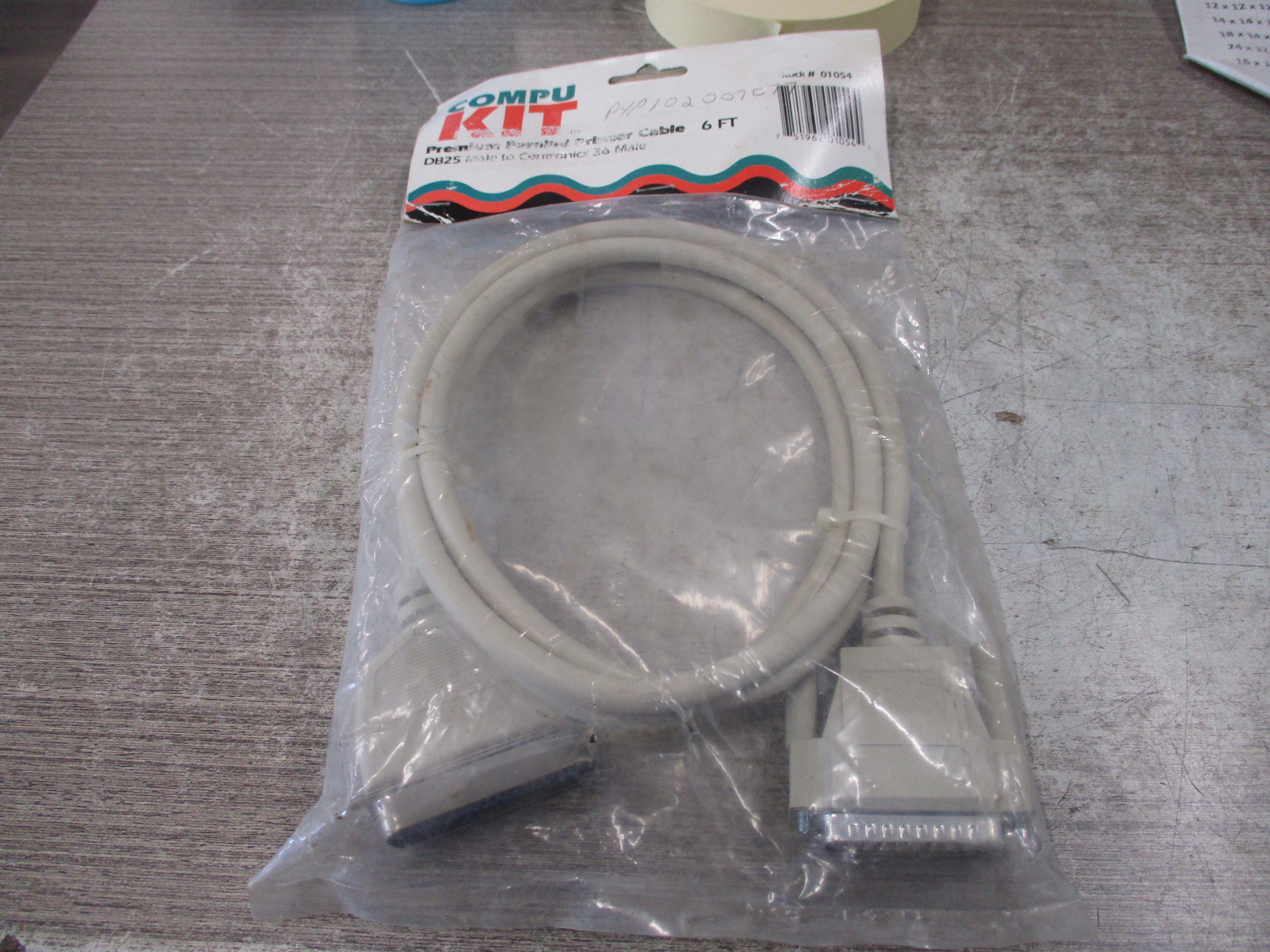 Delmar Compu Kit Premium Parallel Printer Cable 01054 6FT New Surplus