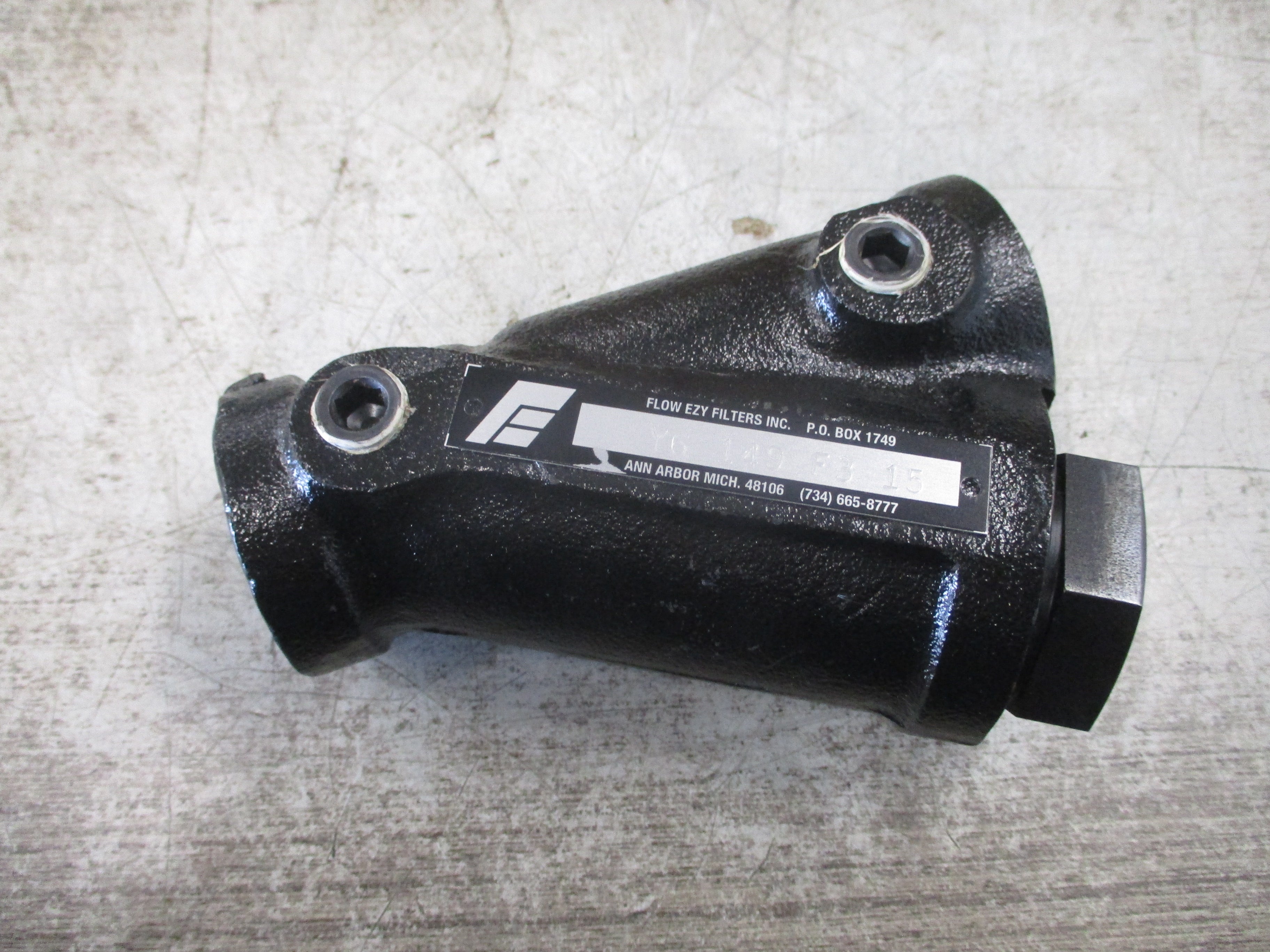 Flow Ezy Filters Inc. Inline FIlter Valve Y6 149 F3 15 New Surplus