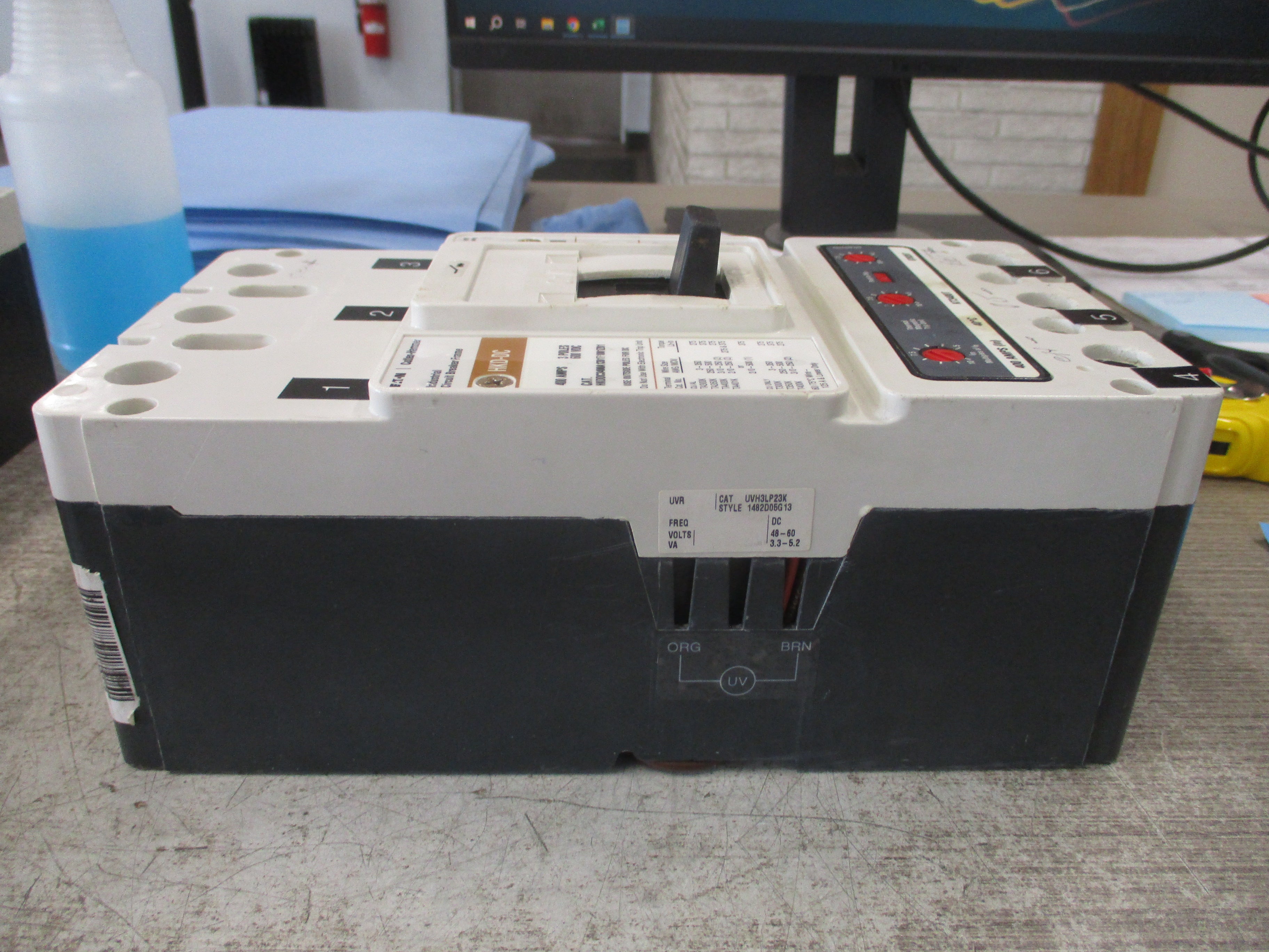 Eaton DC Circuit Breaker HKDDC3400A1301T1001Z01 400A 600V 3P Used