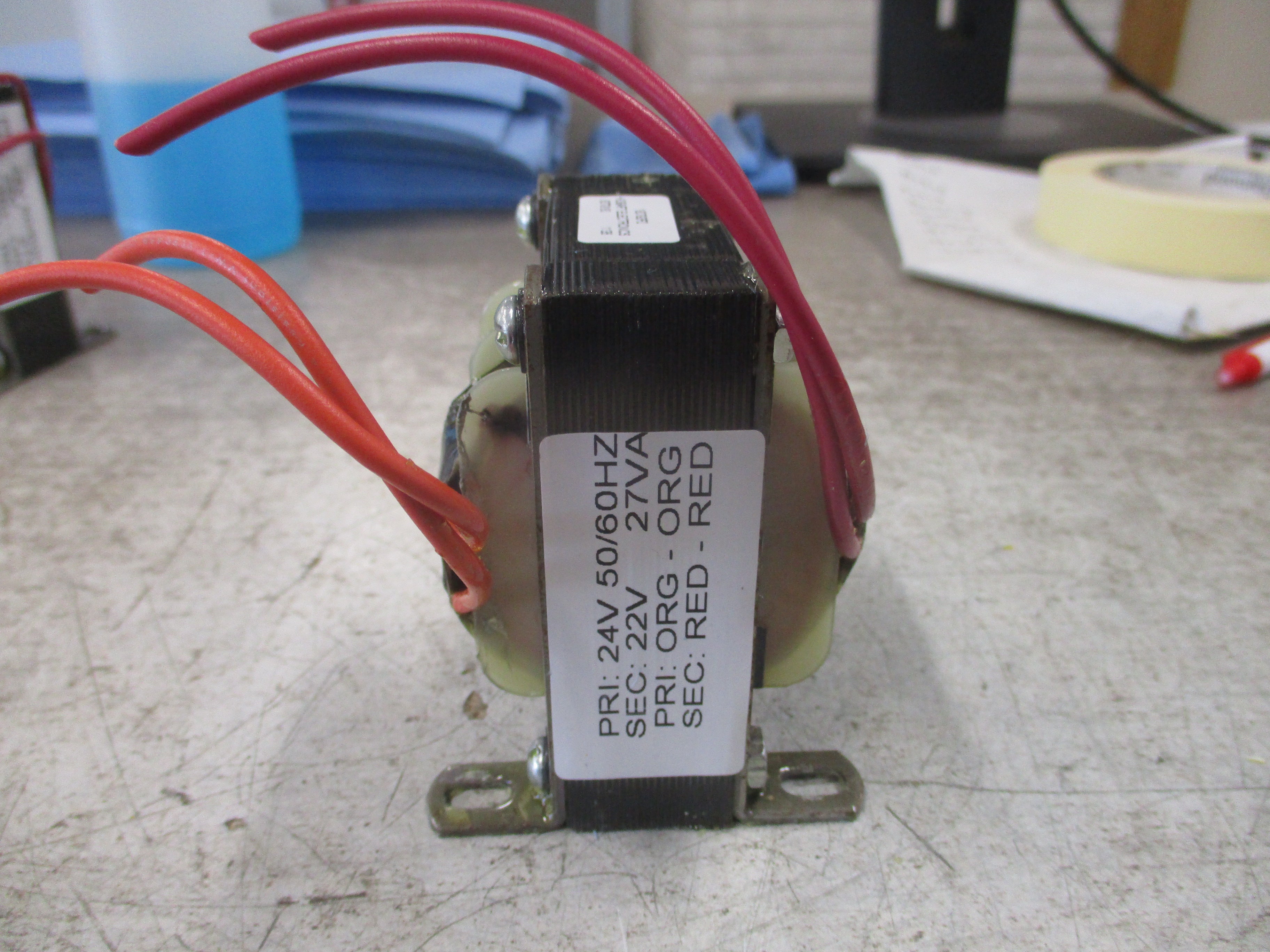 Hobart Transformer 60T9160 27VA Pri: 24V Sec: 22V 50/60Hz Used
