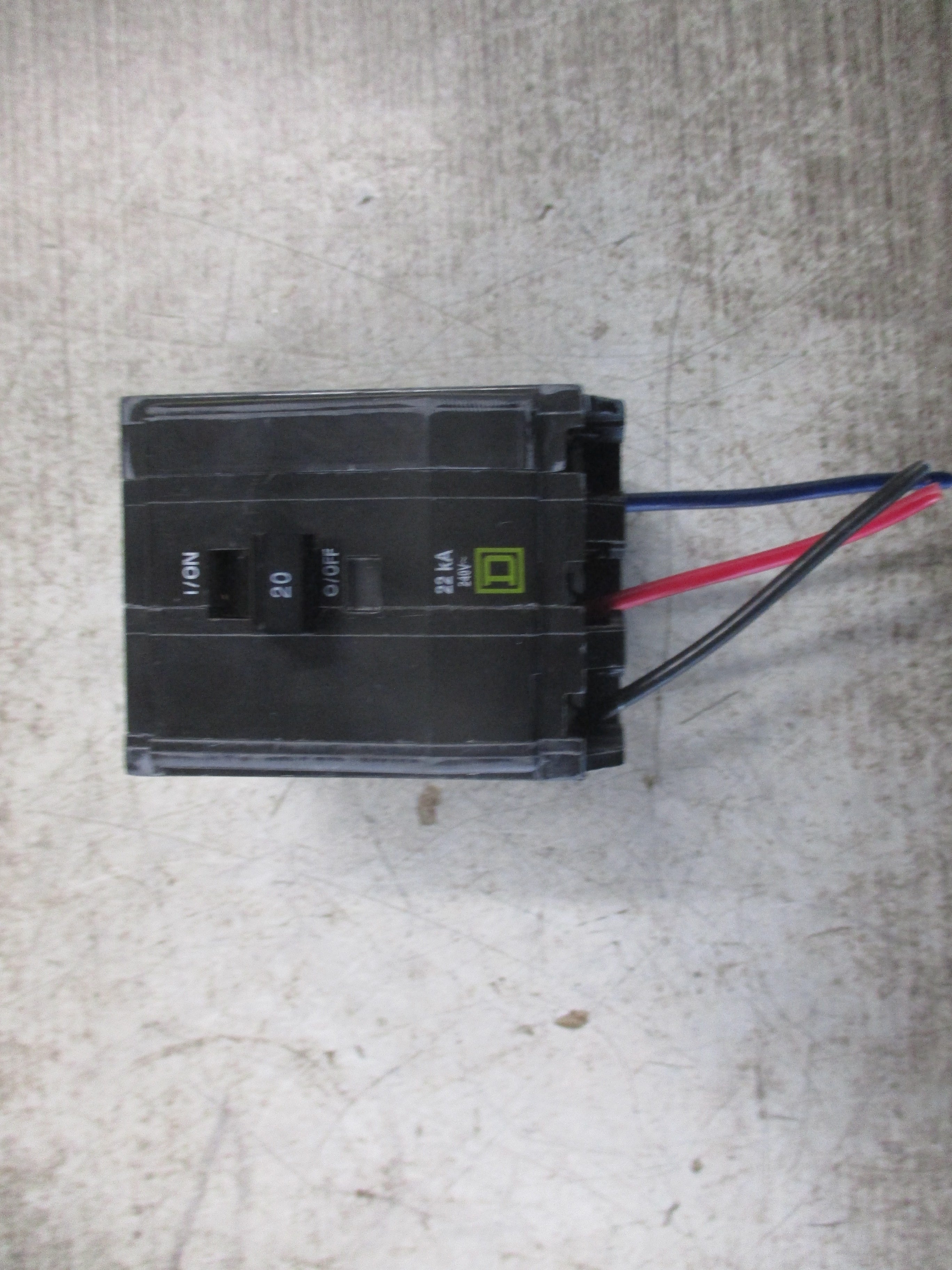 Square D Bolt-On Circuit Breaker QOB320VH 20A 240V 3P 22KA Used