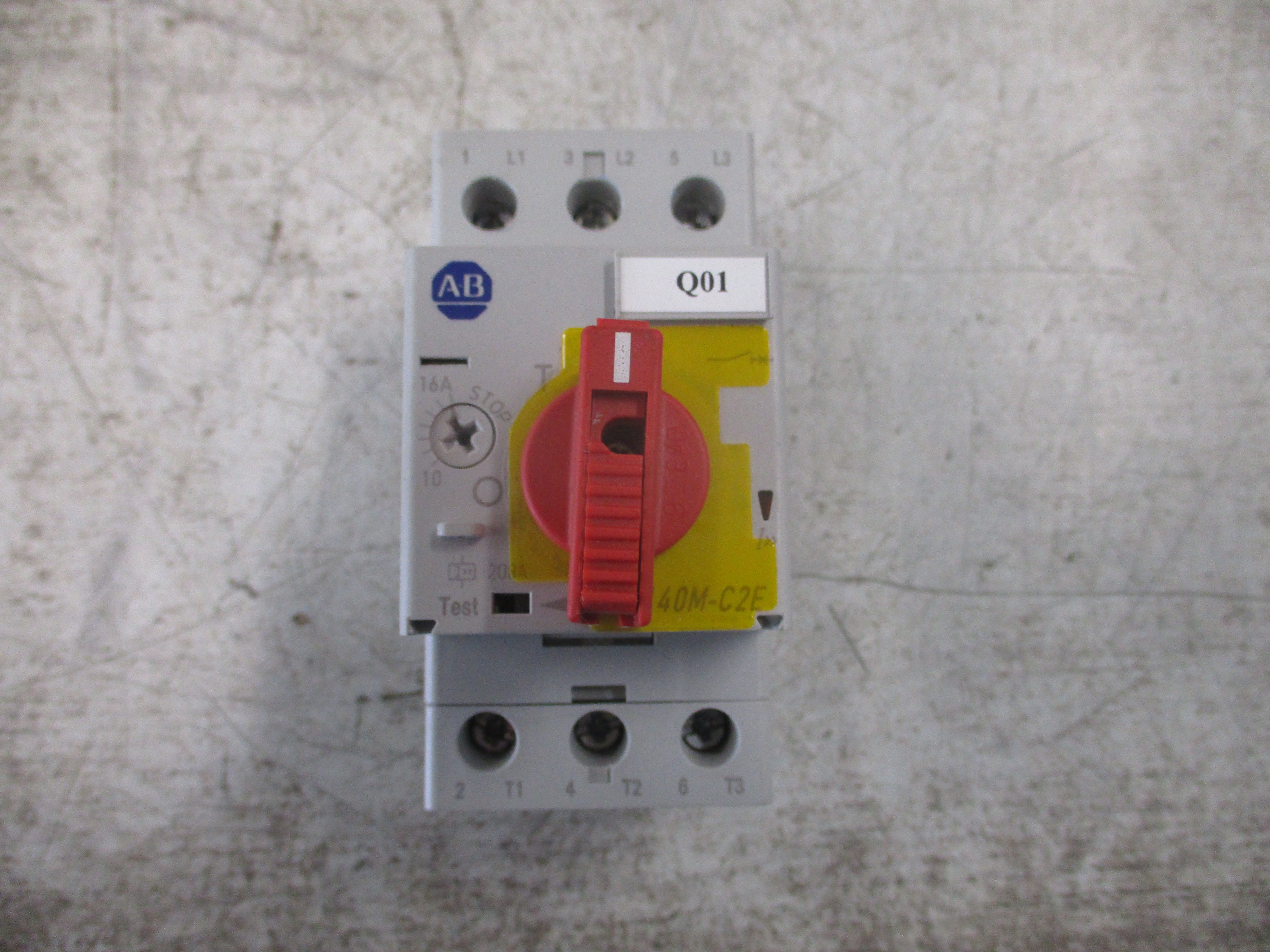 Allen-Bradley Manual Motor Protector 140M-C2E-C16 Ser. B Trip: 10-16A Used