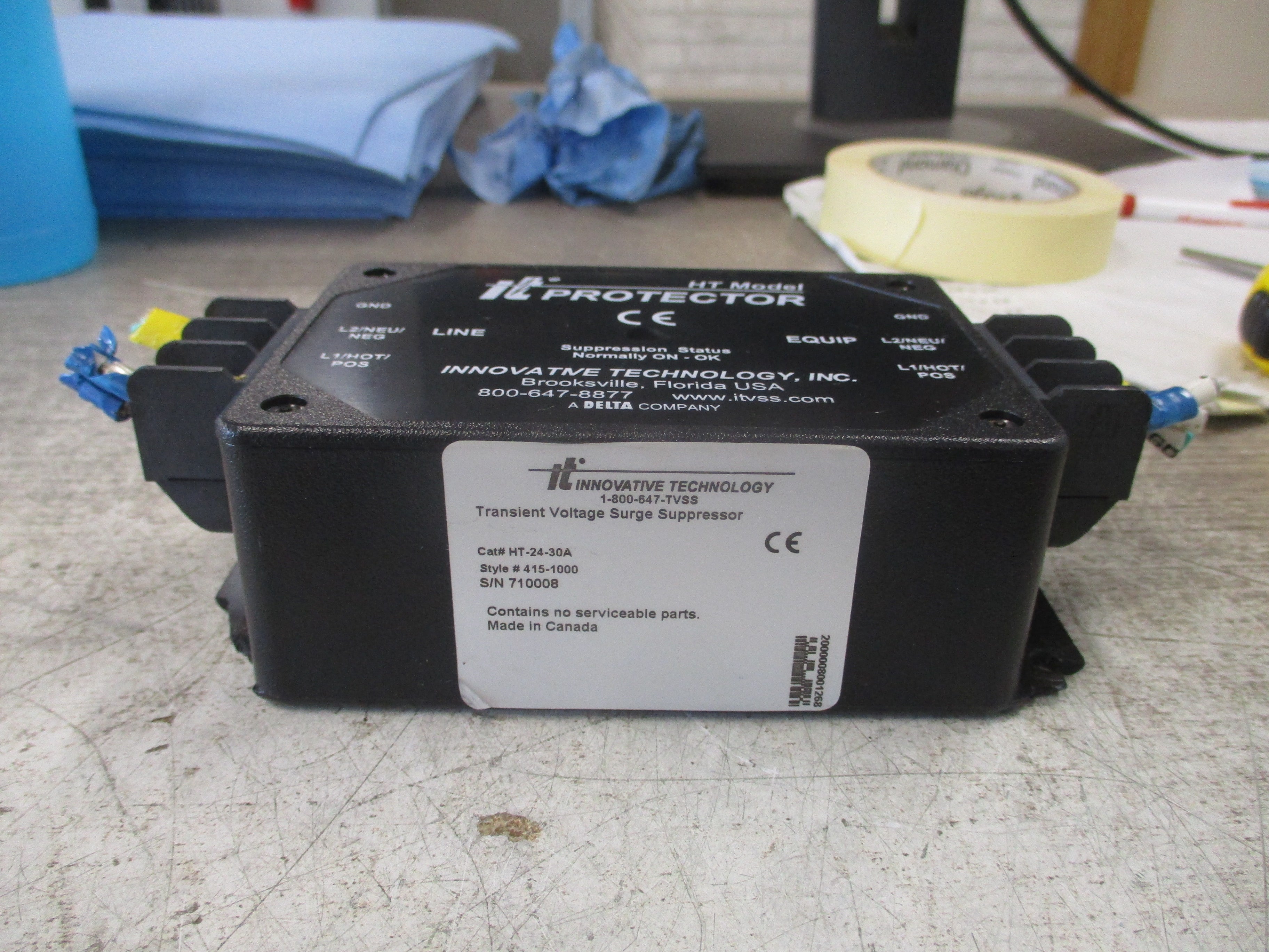 Innovative Technology Surge Suppressor HT-24-30A Style #:415-1000