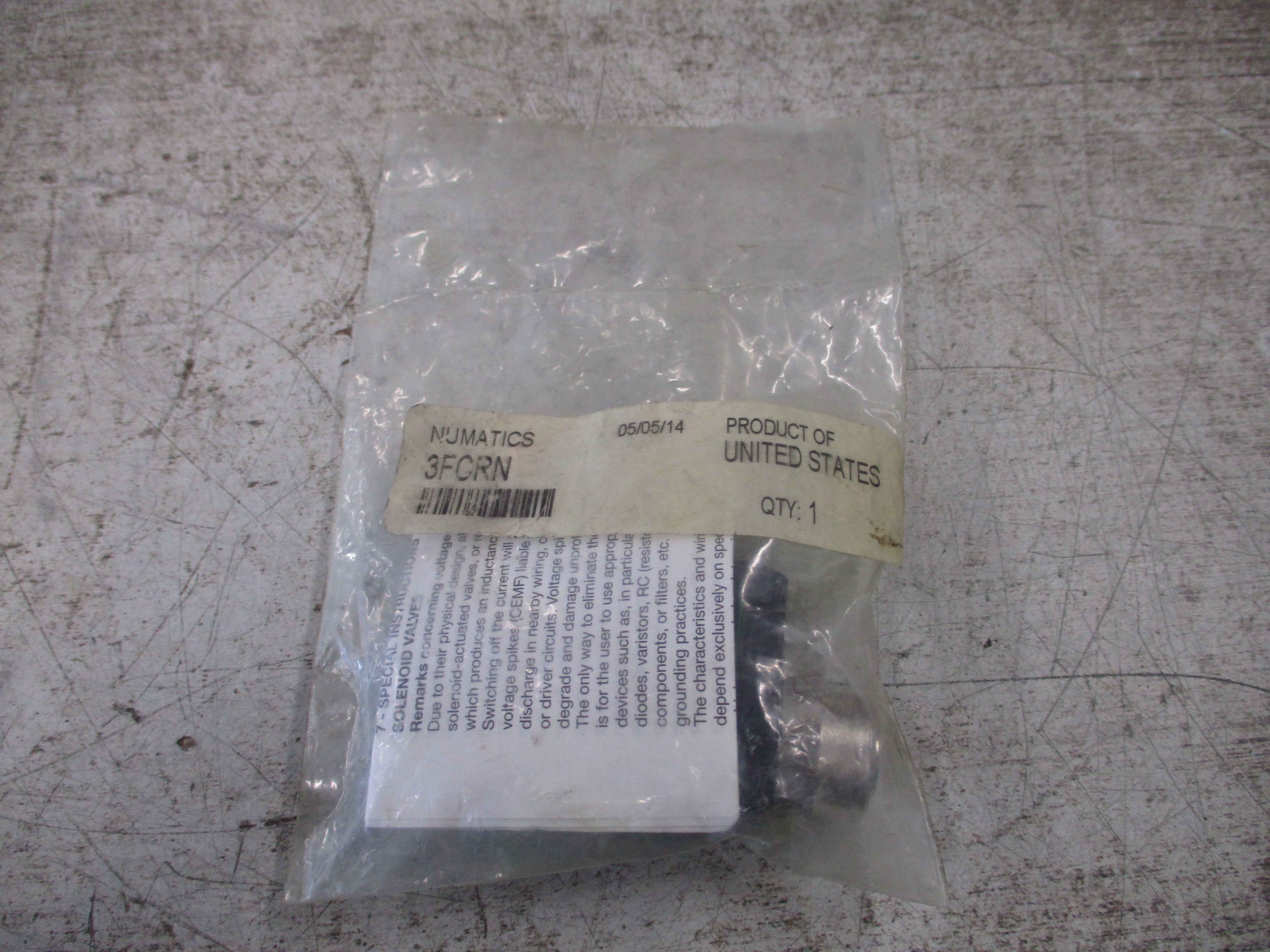 Numatics Flow Control Valve 3FCRN *No Box* New Surplus