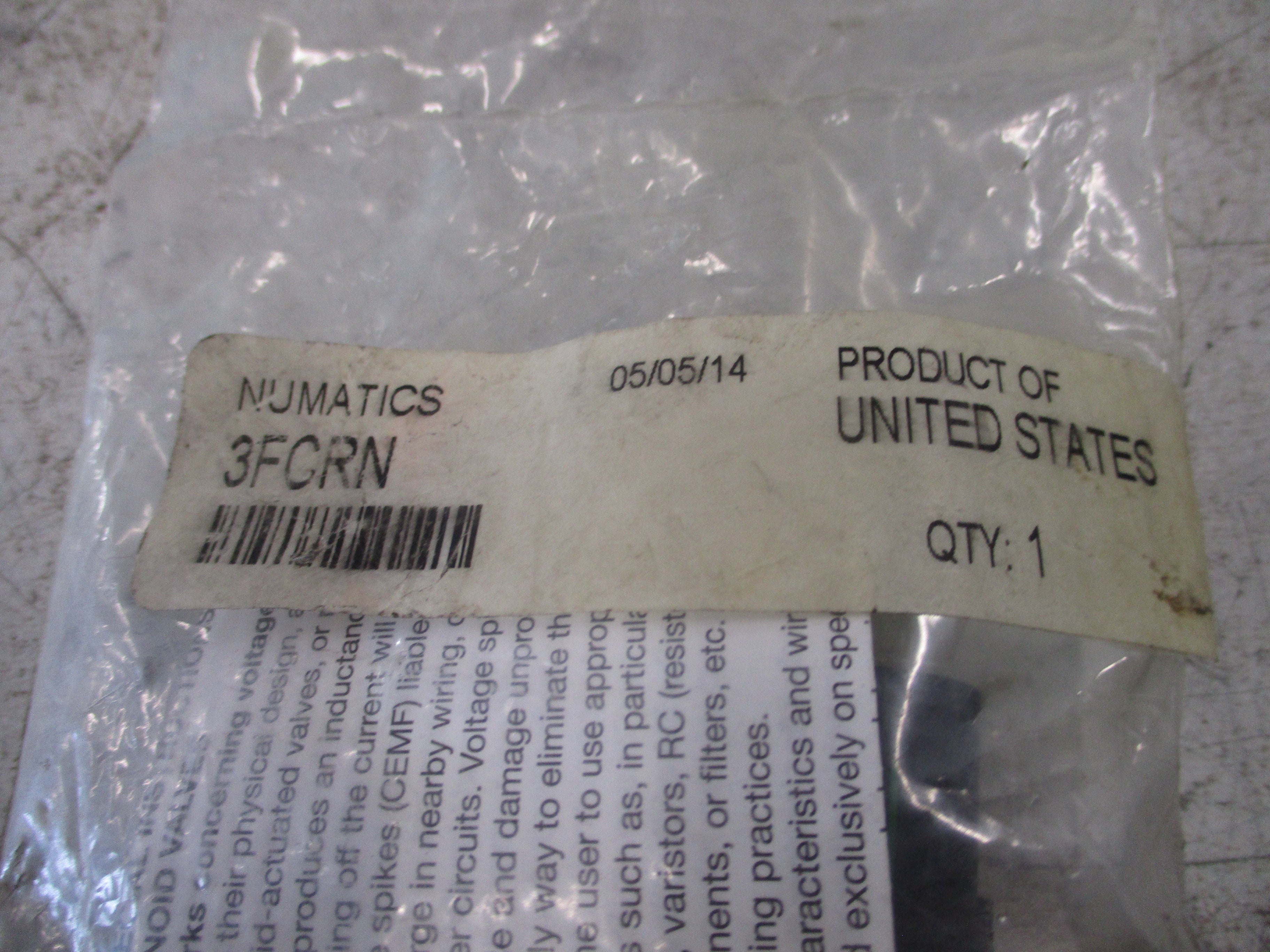 Numatics Flow Control Valve 3FCRN *No Box* New Surplus