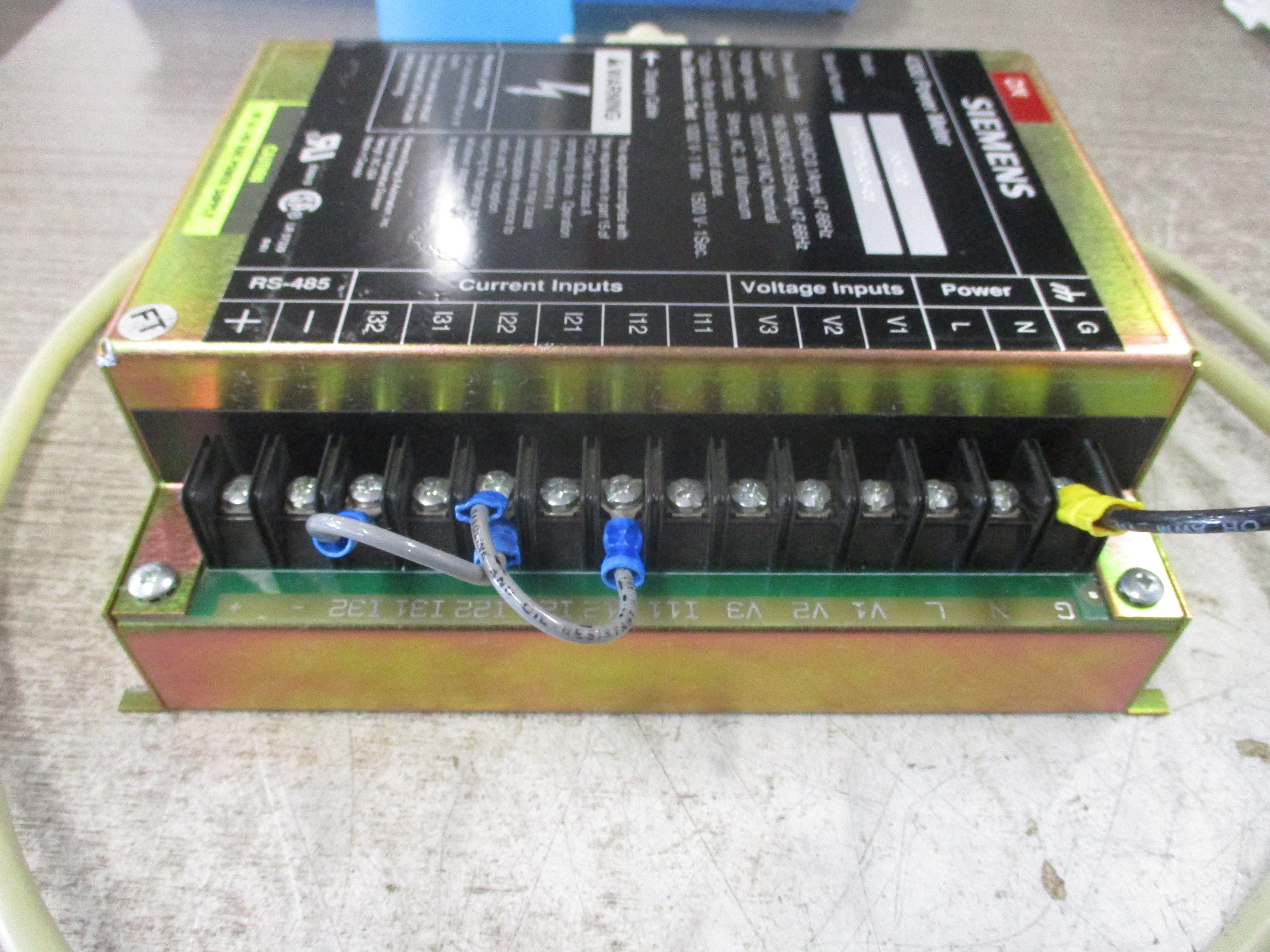 Siemens 4300 Power Meter & Display DC-120 4300 Display Module W/Cable Used