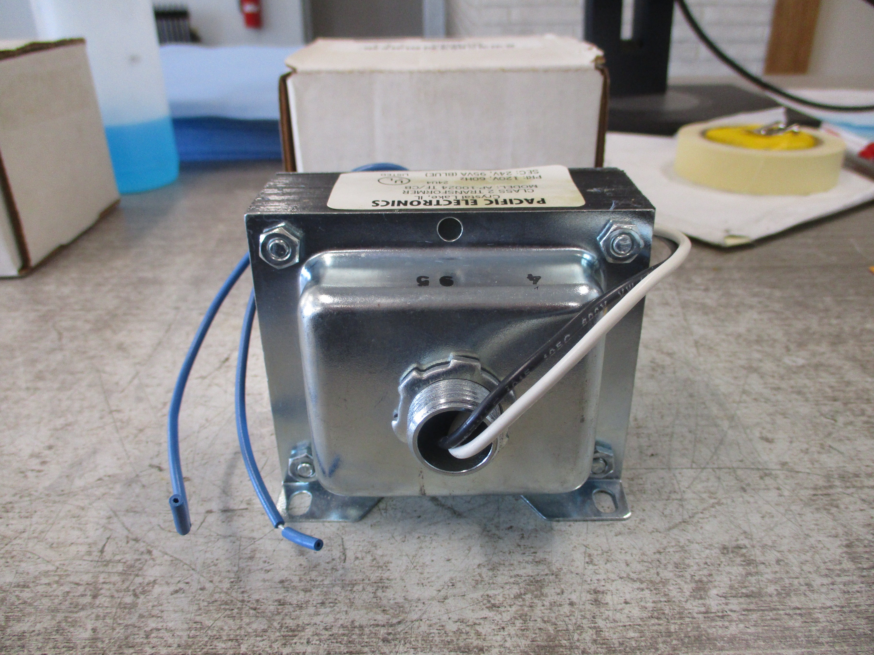 Pacific Electronics Transformer AP-10024 TF/CB Pri: 120V Sec:24V 95VA 60Hz