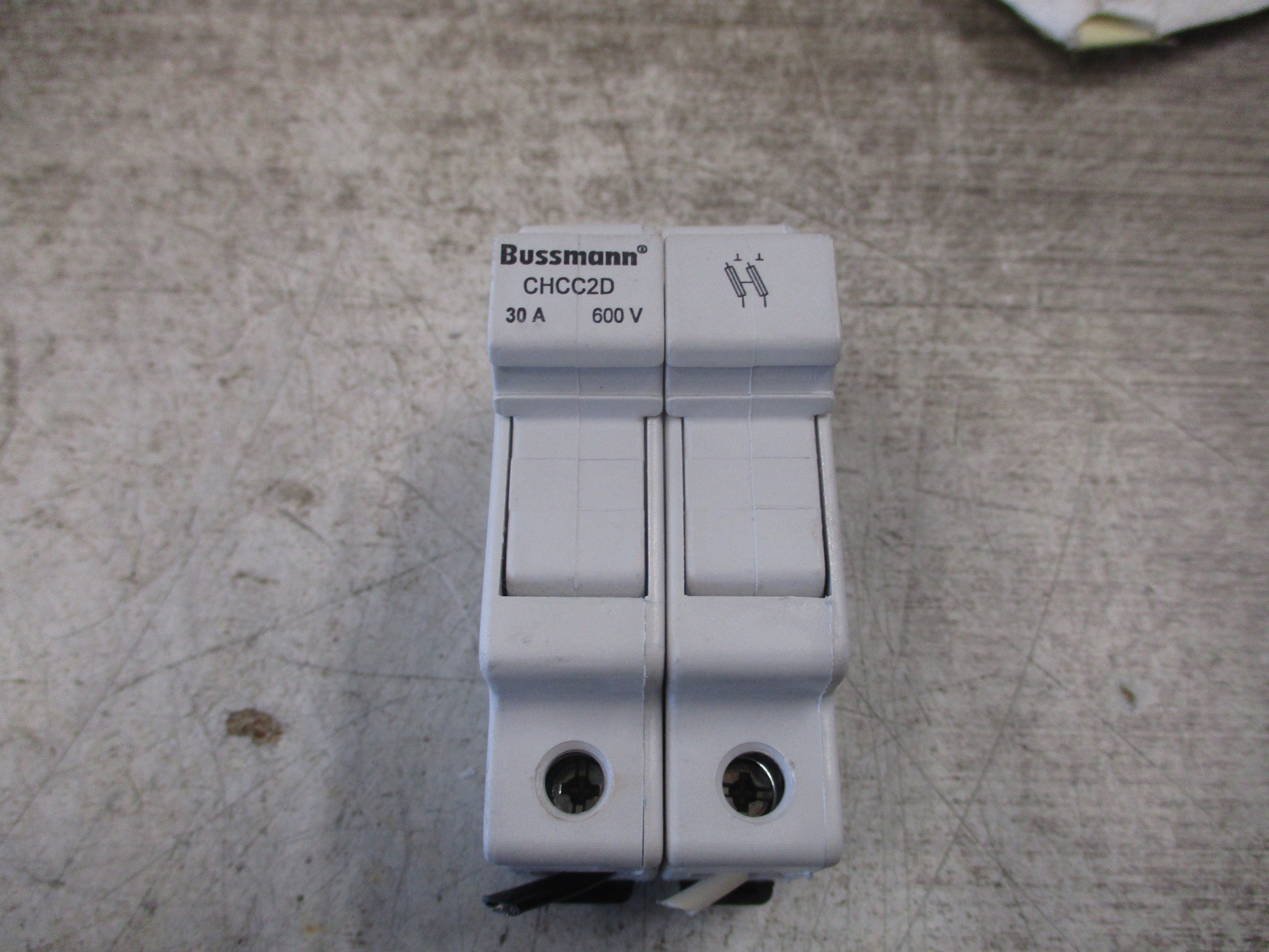 Bussmsnn Fuseholder CHCC2D 30A 600V 2P Used