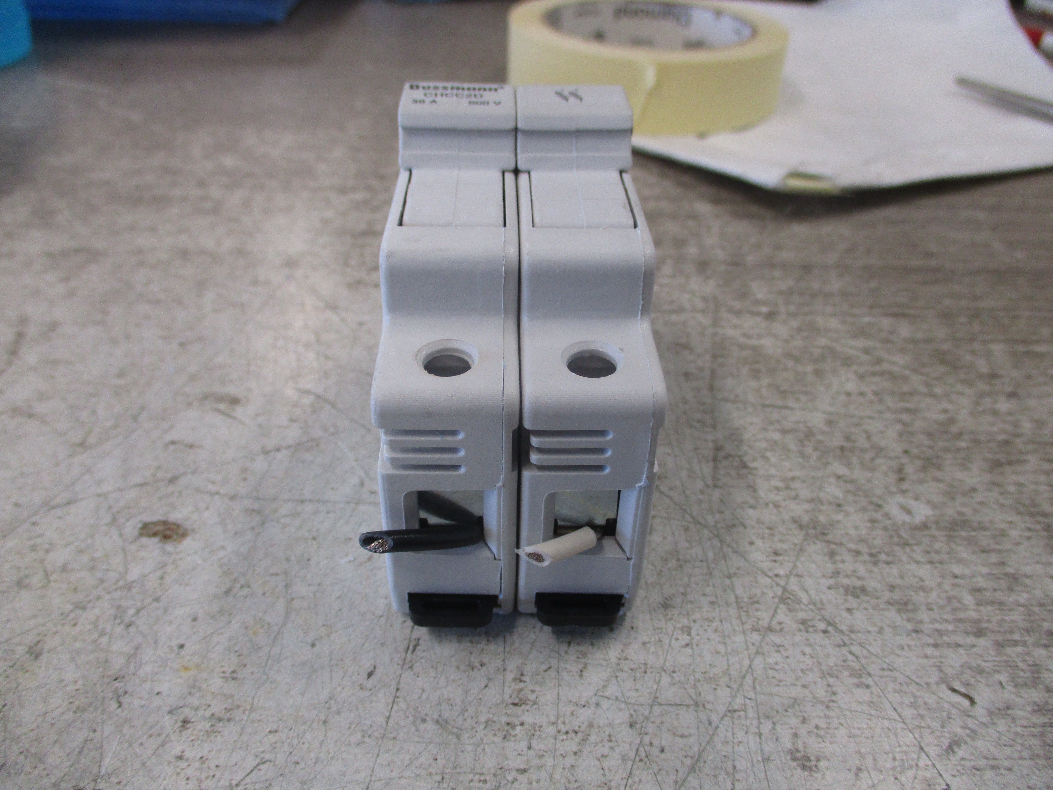 Bussmsnn Fuseholder CHCC2D 30A 600V 2P Used