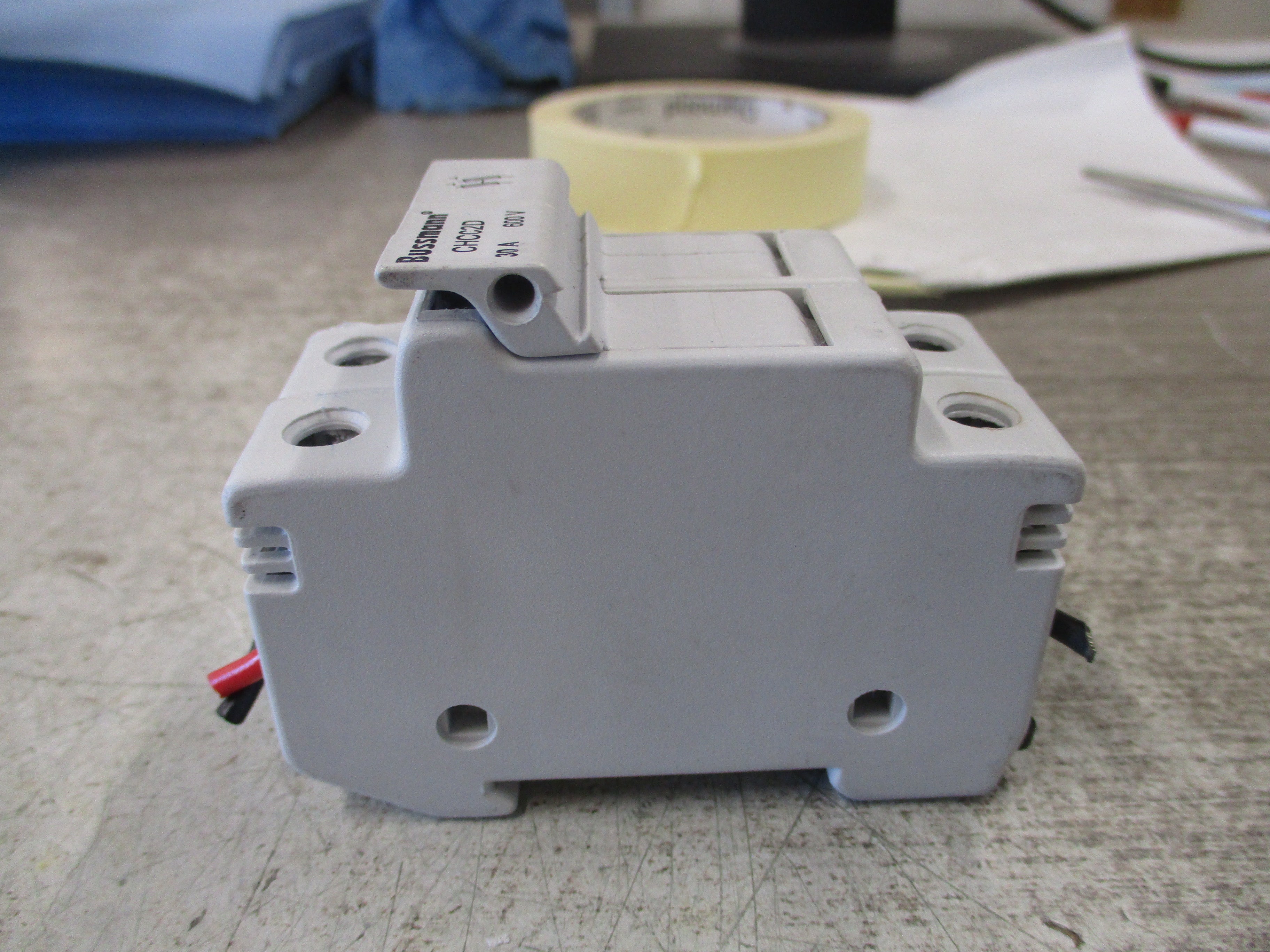 Bussmsnn Fuseholder CHCC2D 30A 600V 2P Used