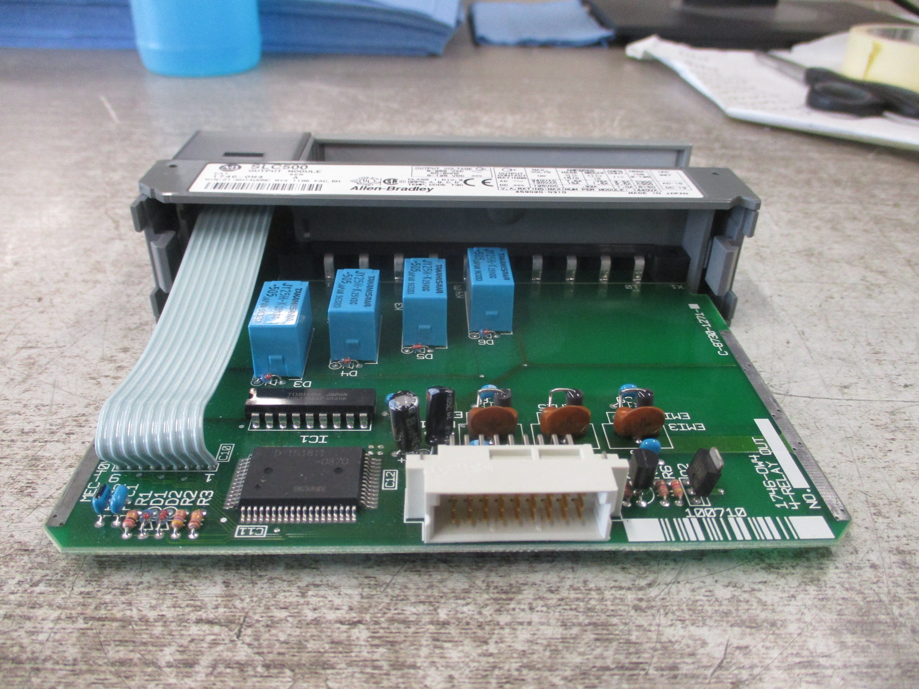 Allen-Bradley SLC 500 Output Module 1746-OW4 Ser. A Used