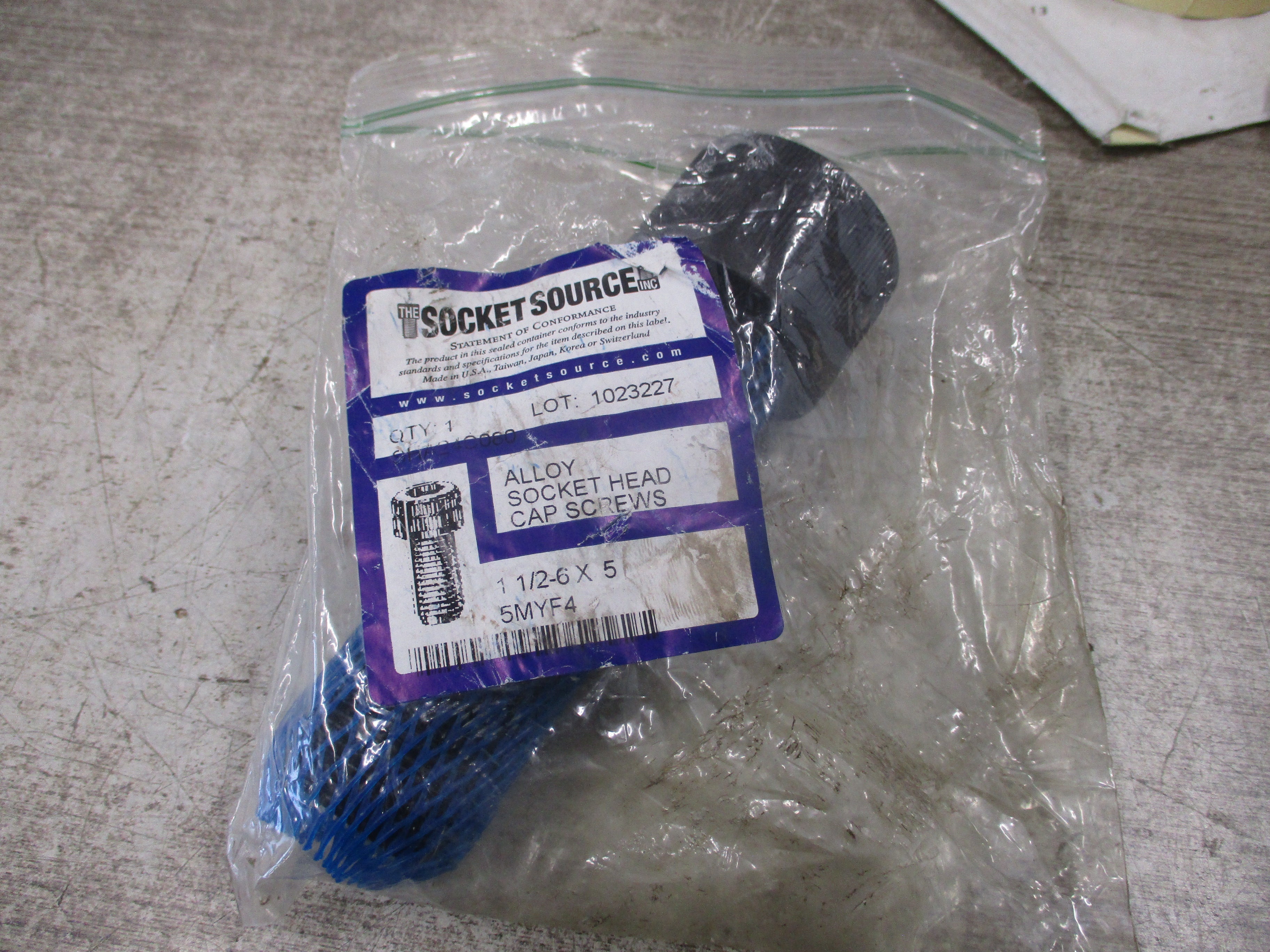 Socket Source Alloy Socket Head Cap Screw SHA24C080 *No Box* New Surplus