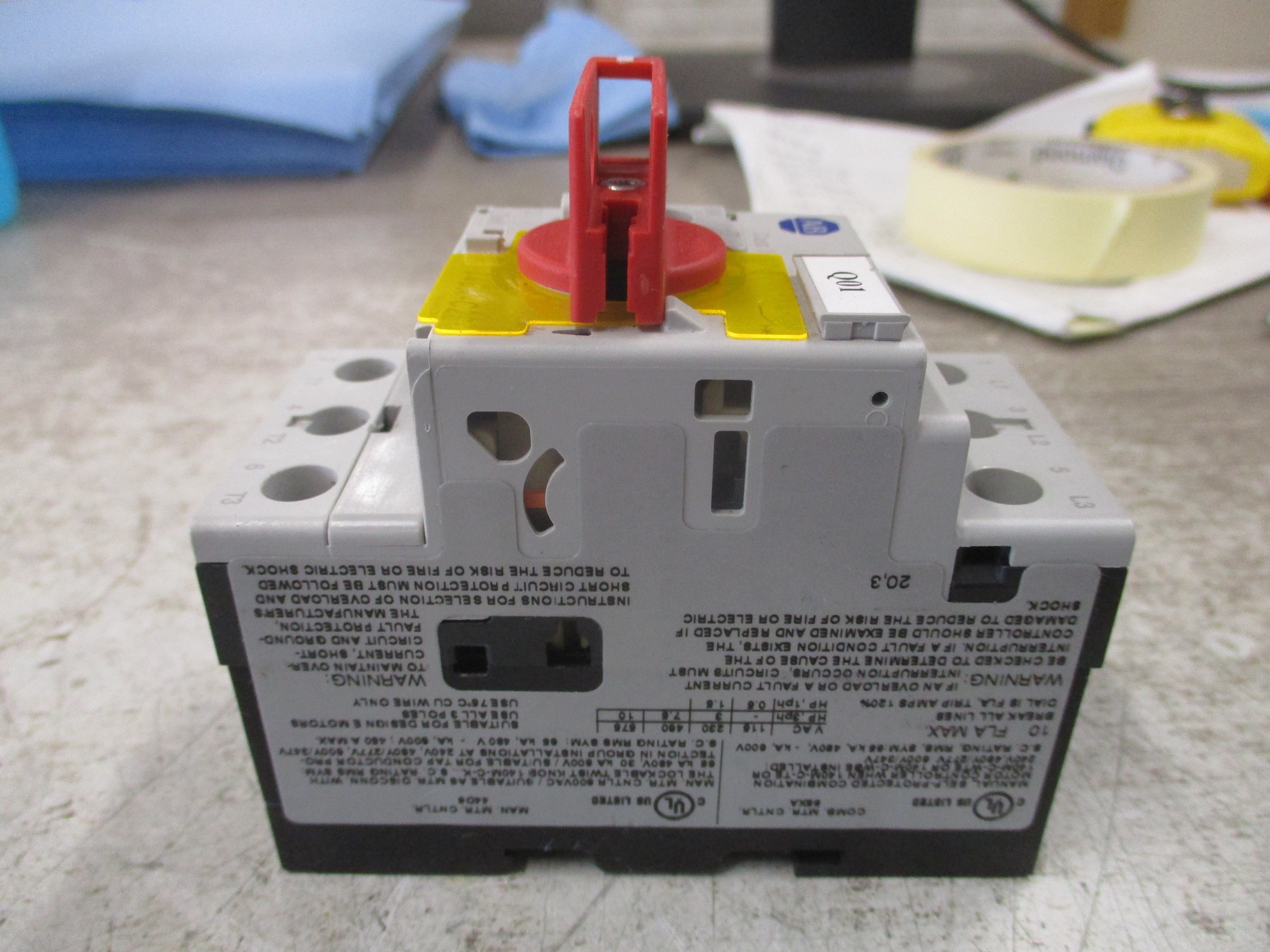 Allen-Bradley Manual Motor Protector 140M-C2E-C10 Trip : 6.3-10A *No Lockout*
