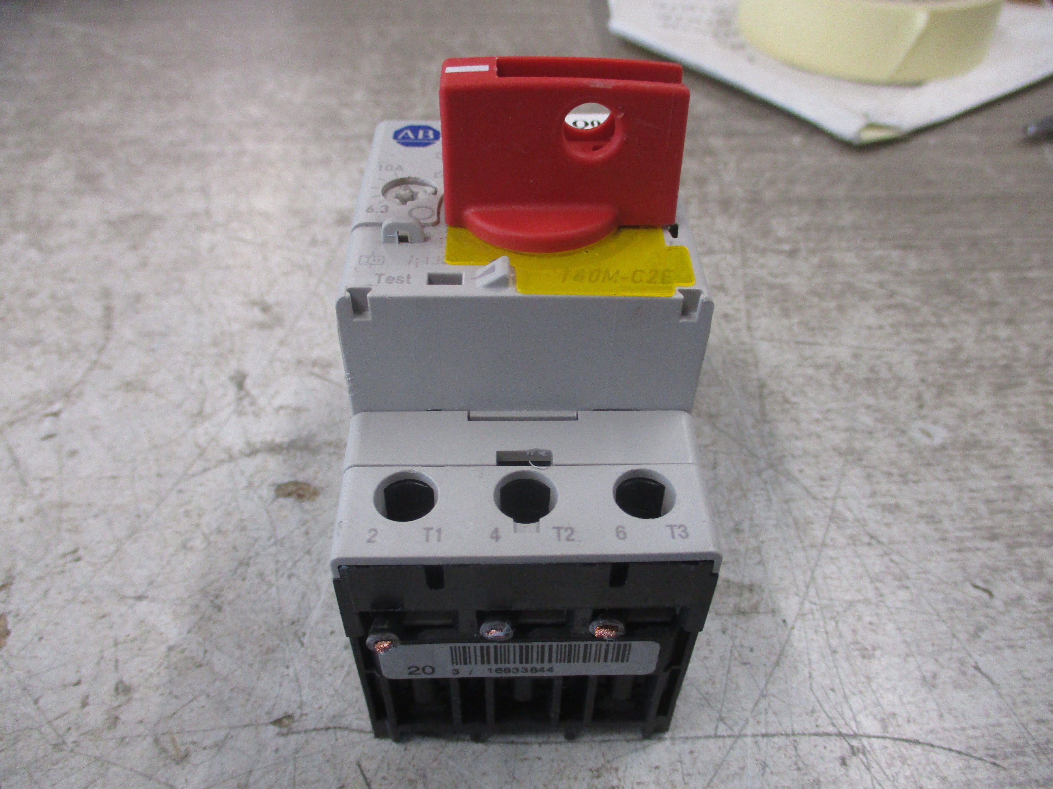 Allen-Bradley Manual Motor Protector 140M-C2E-C10 Trip : 6.3-10A *No Lockout*