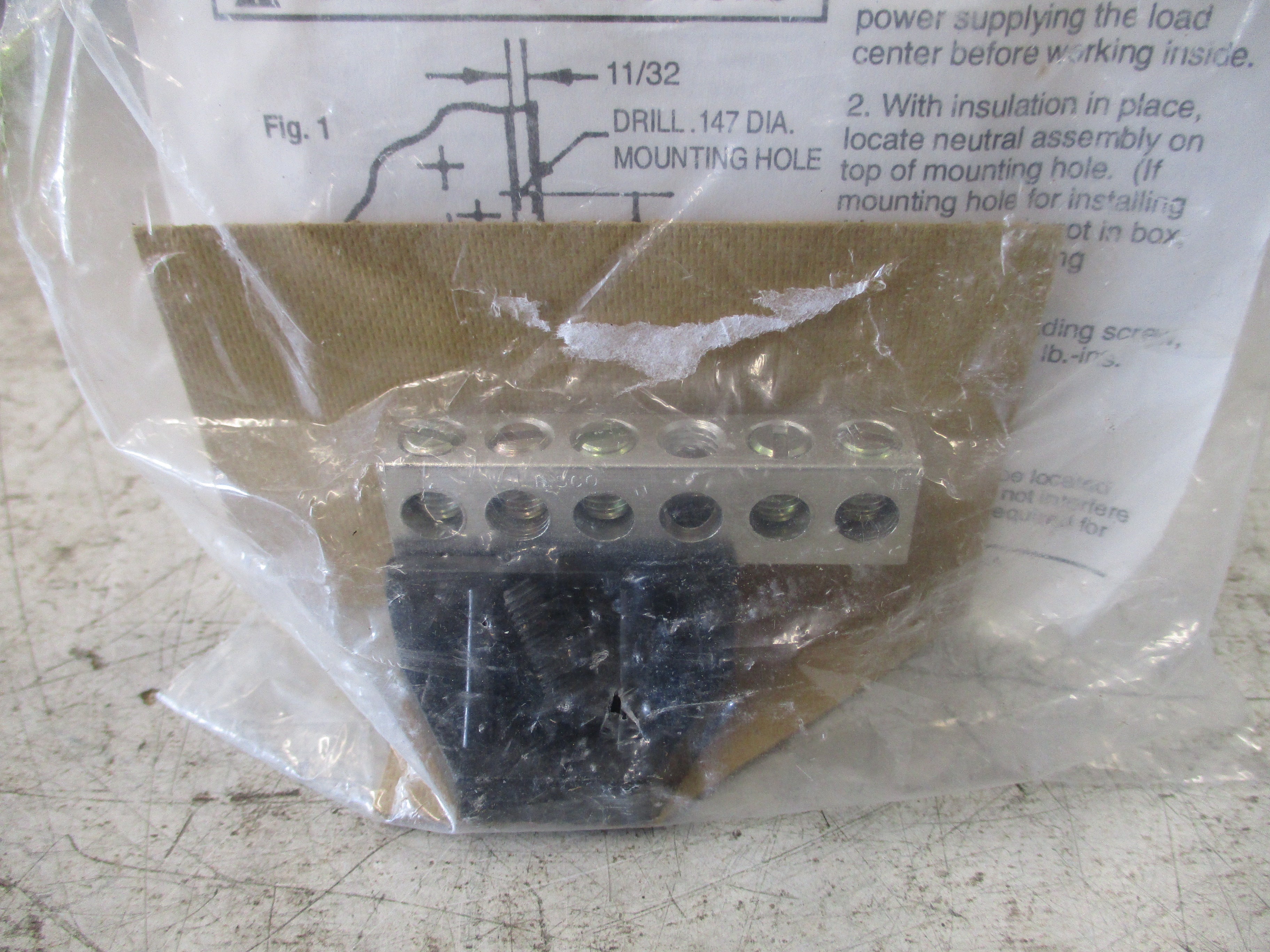 Siemens Insulated Ground Bar INSGB5 *No Box* New Surplus