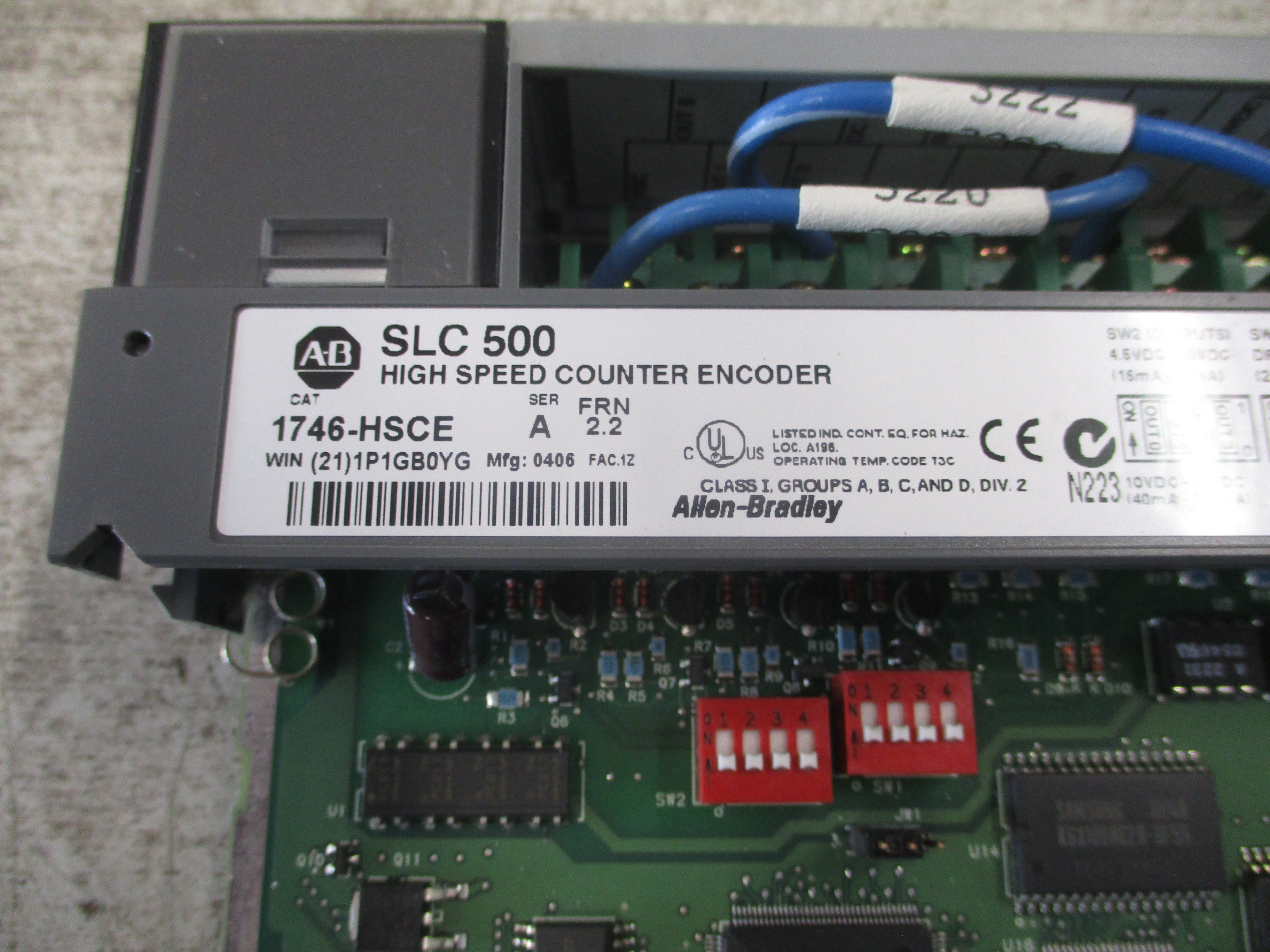 Allen-Bradley SLC 500 Multi-Channel High Speed Counter 1746-HSCE2 Ser. A FRN:2.2