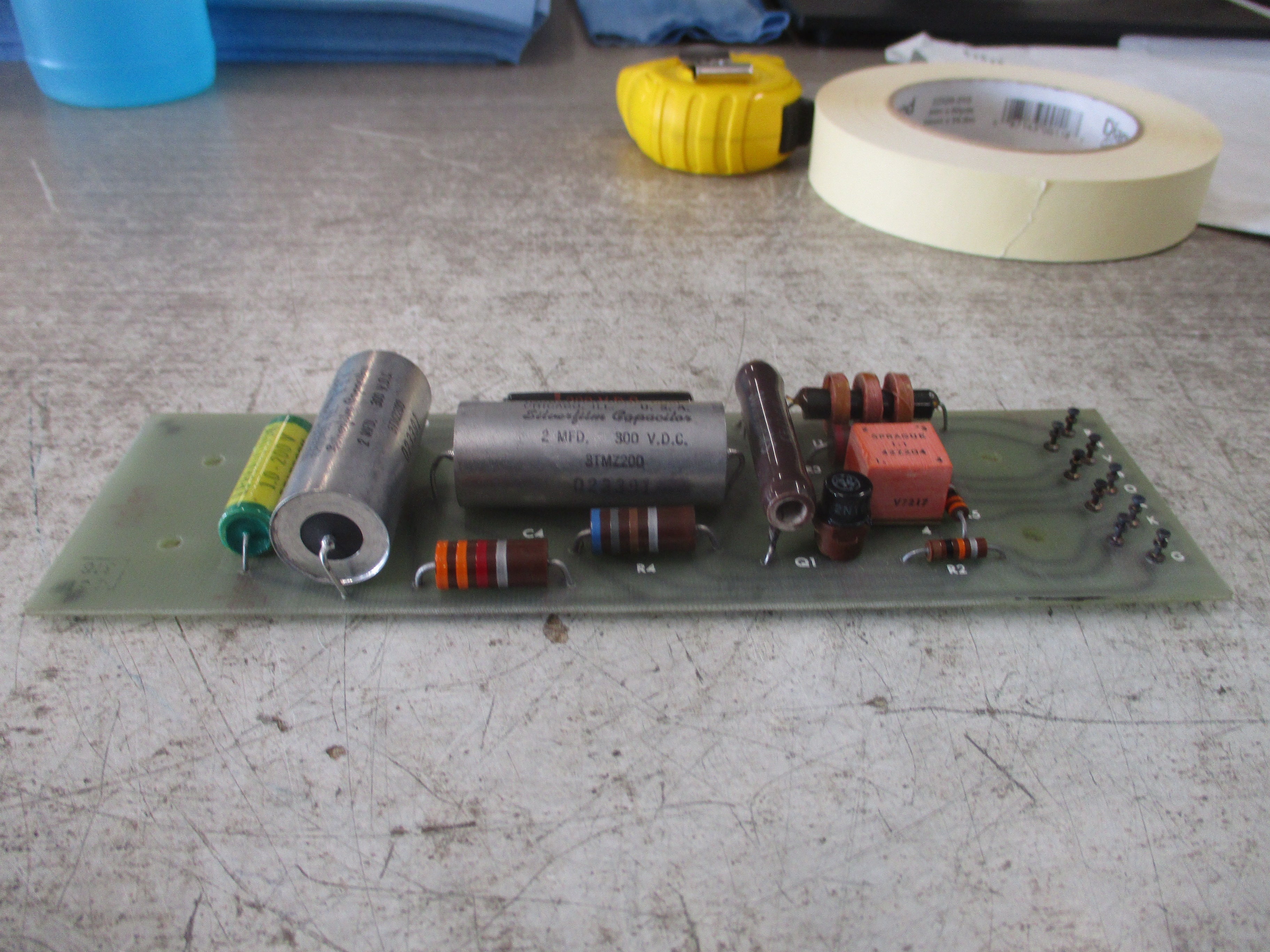 Leeds & Northrup Capacitor Board 444060 Rev. 2 Used