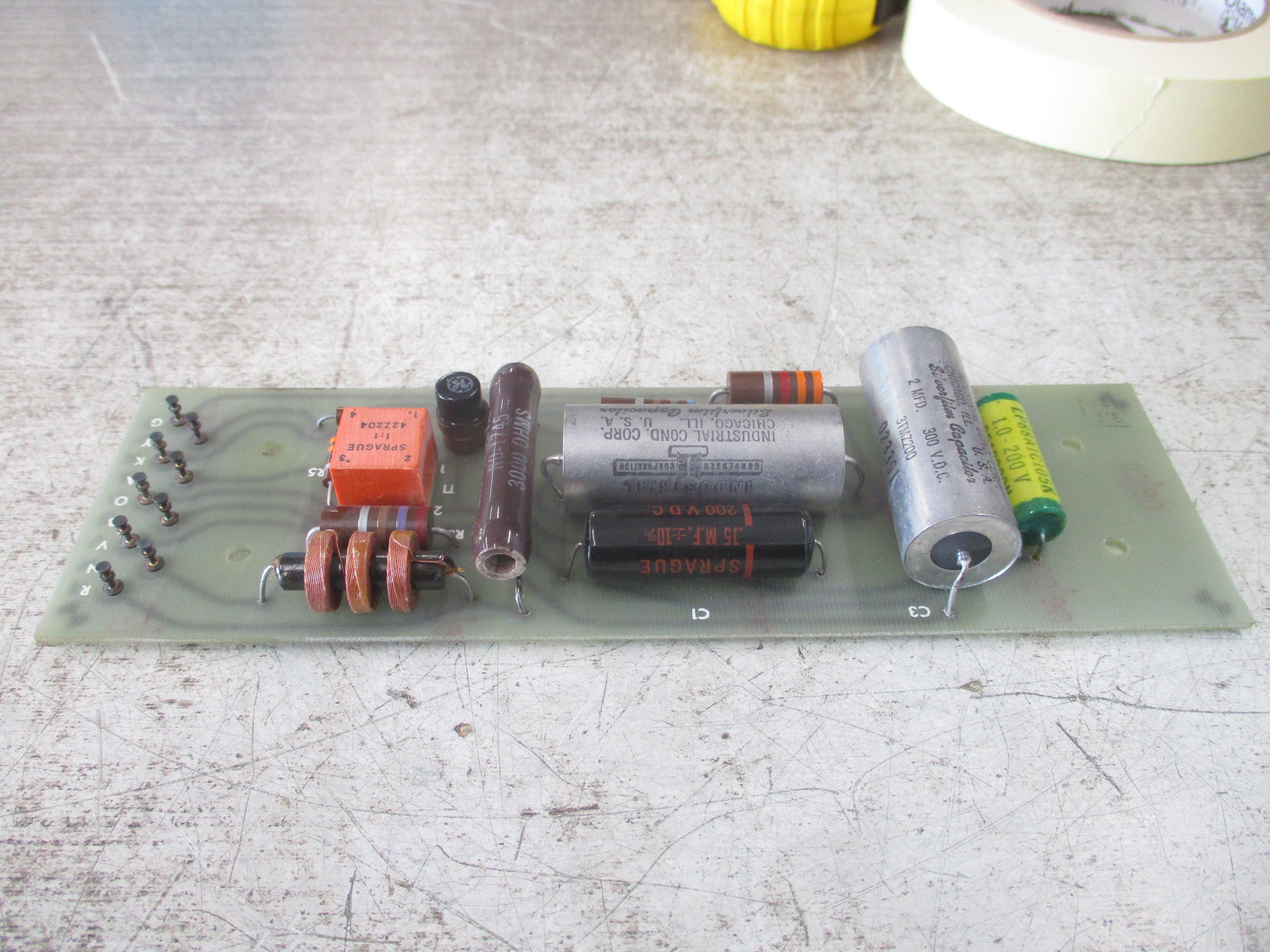 Leeds & Northrup Capacitor Board 444060 Rev. 2 Used
