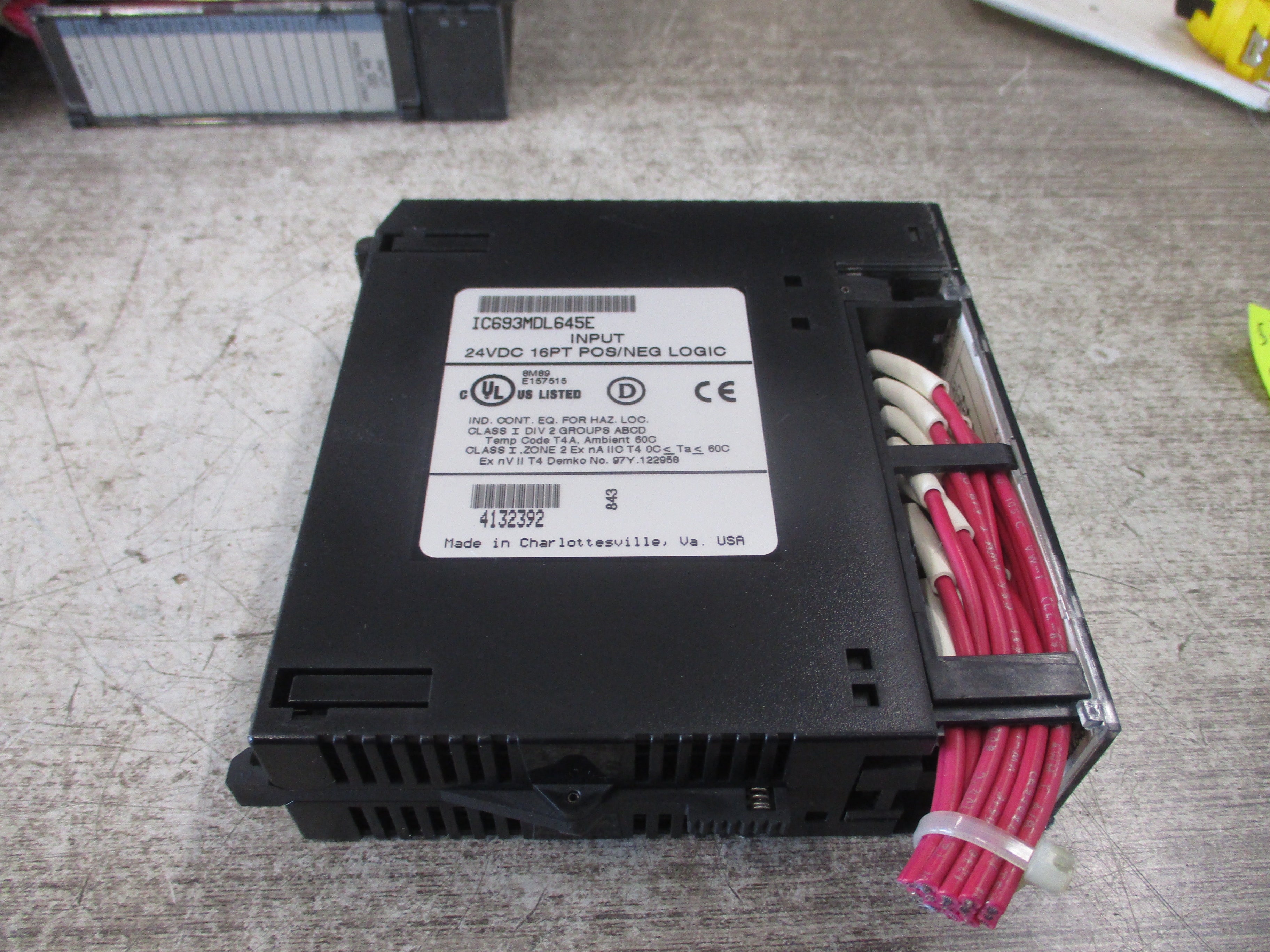 GE Fanuc Input Module IC693MDL645E 24VDC 16PT Used