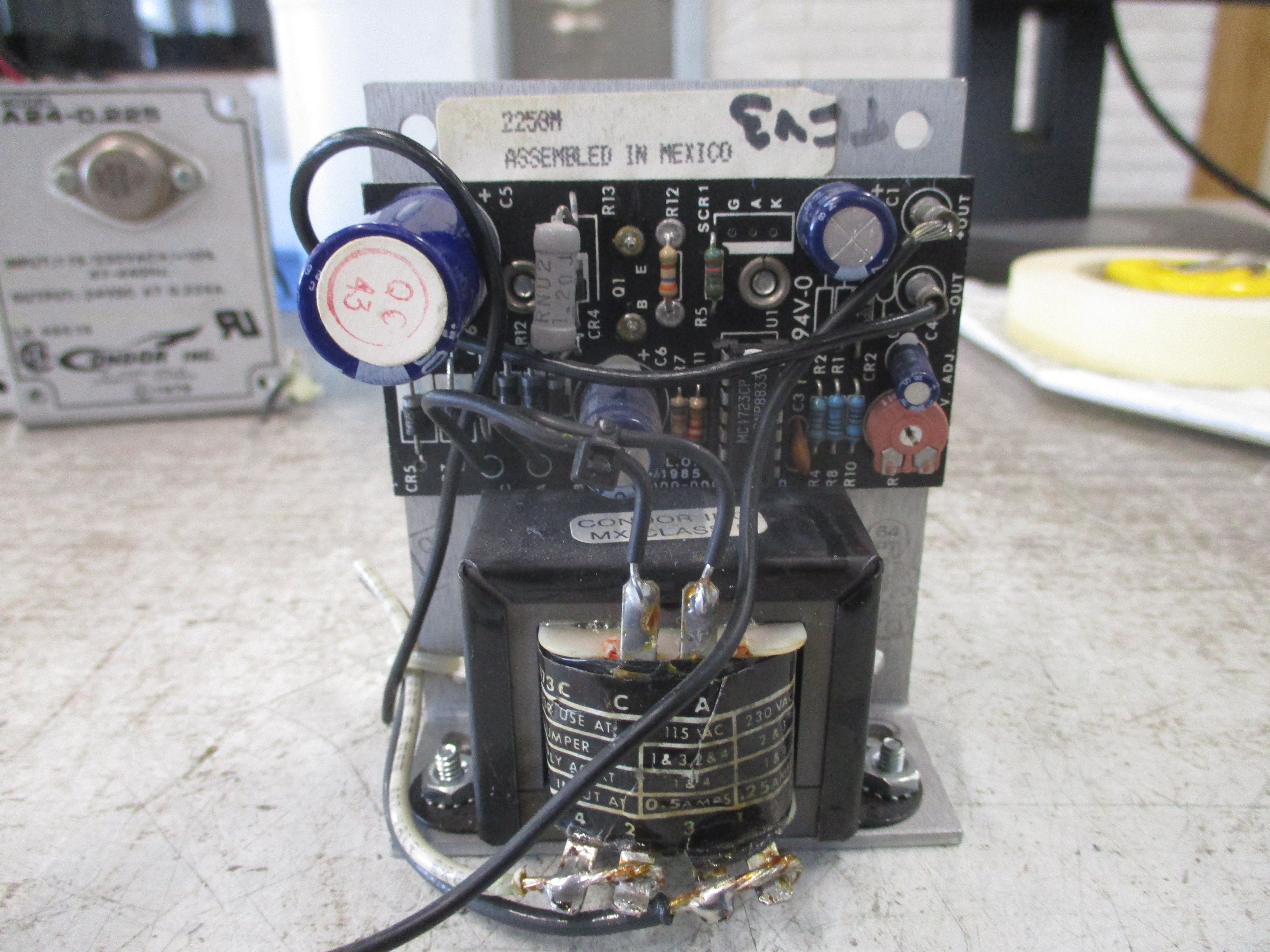 Condor Power Supply A24-0.225 Input: 115/230VAC+/-10% 47-440Hz