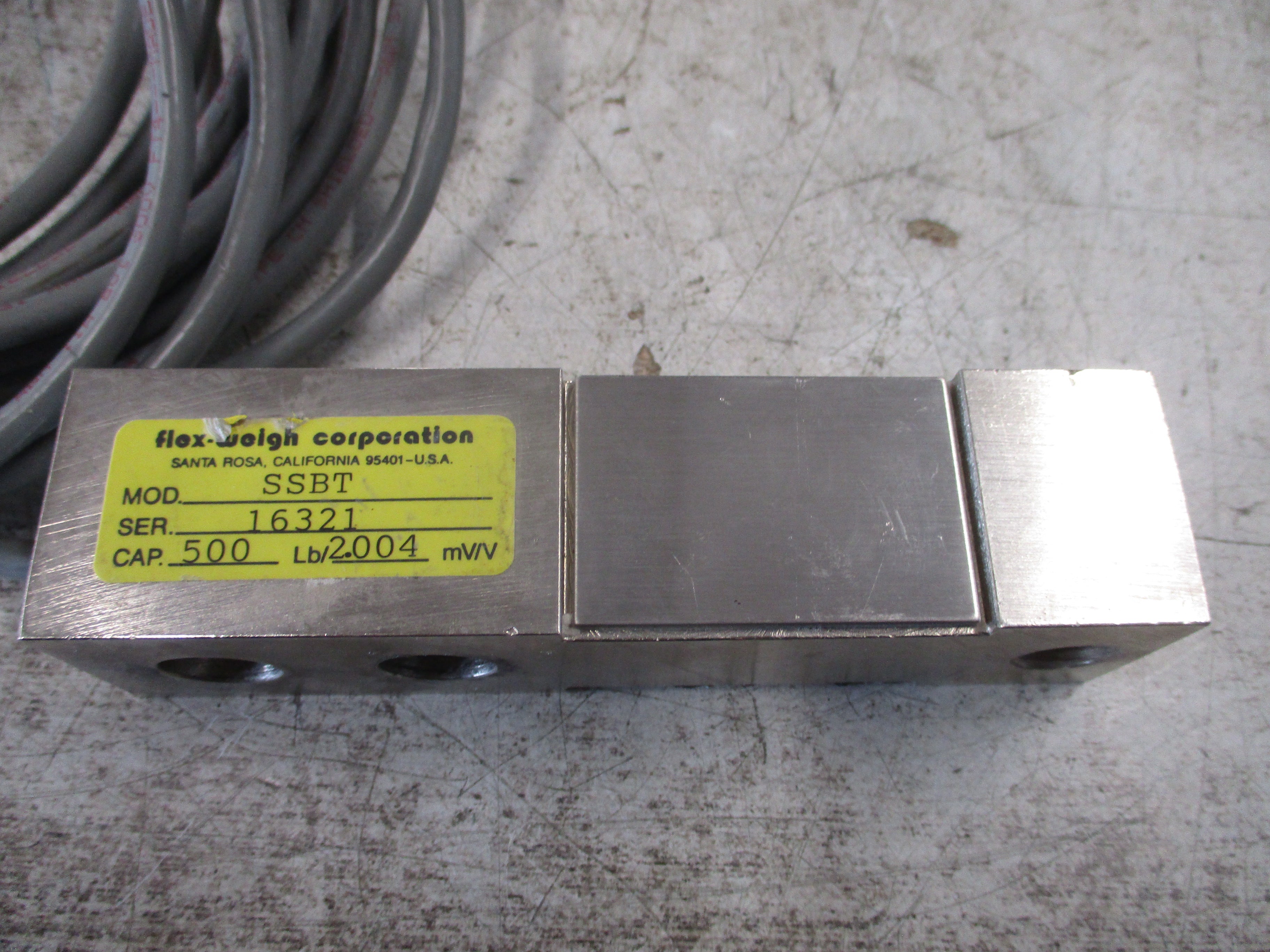 Flex-Weigh Artech SSBT 500lb Capacity 2.004 mV/V Used