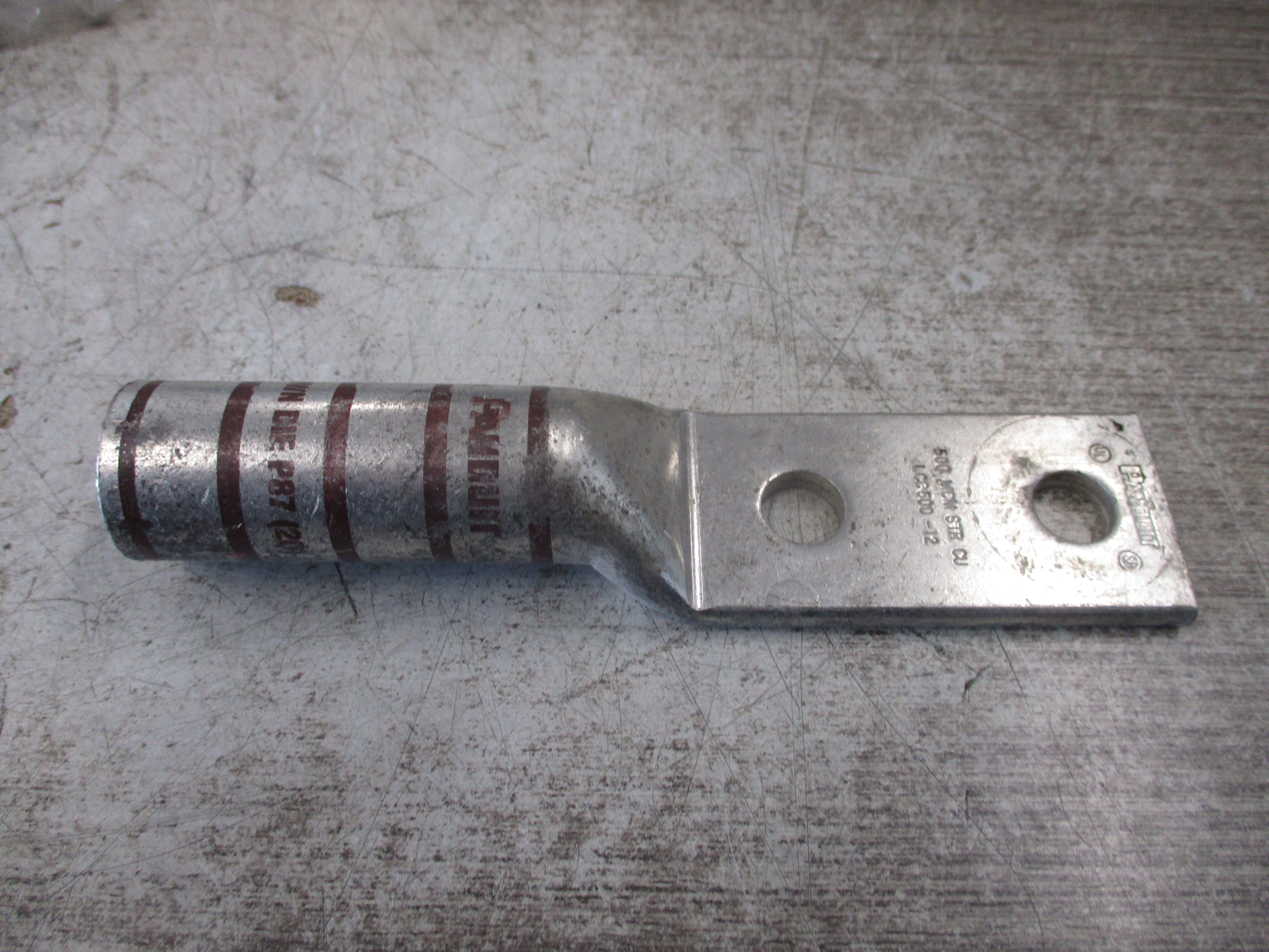 Burndy Crimp Lug LCC500-12 2-Hole *No Box* New Surplus