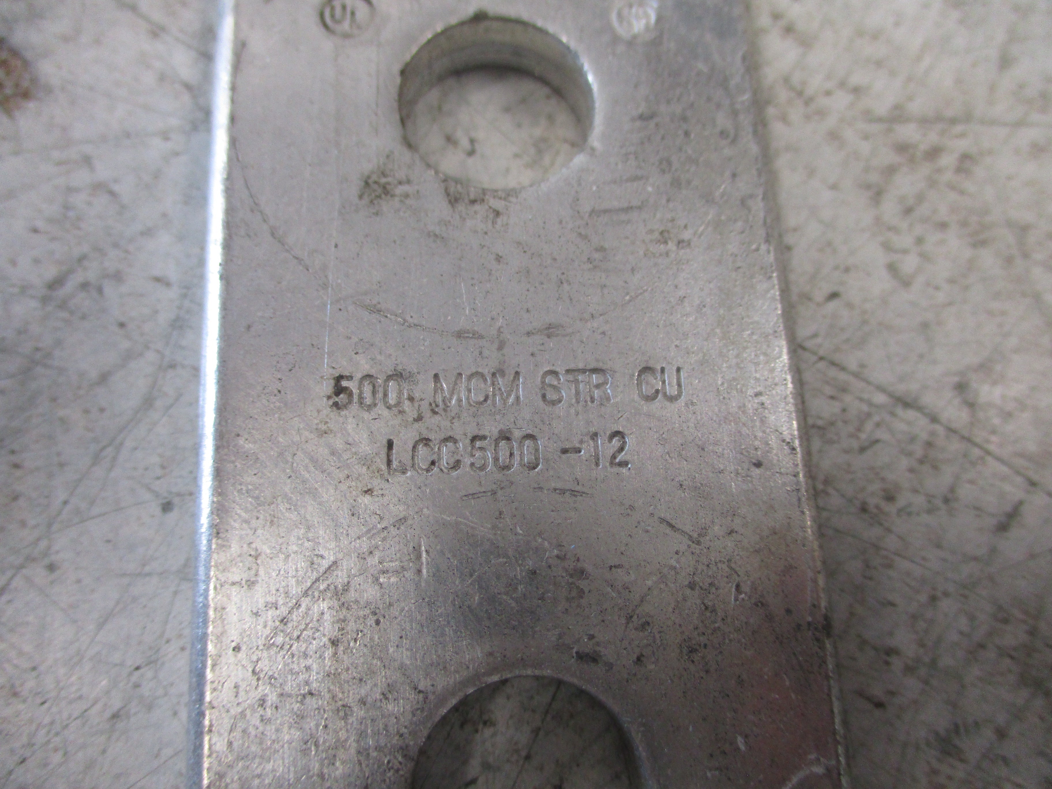 Burndy Crimp Lug LCC500-12 2-Hole *No Box* New Surplus