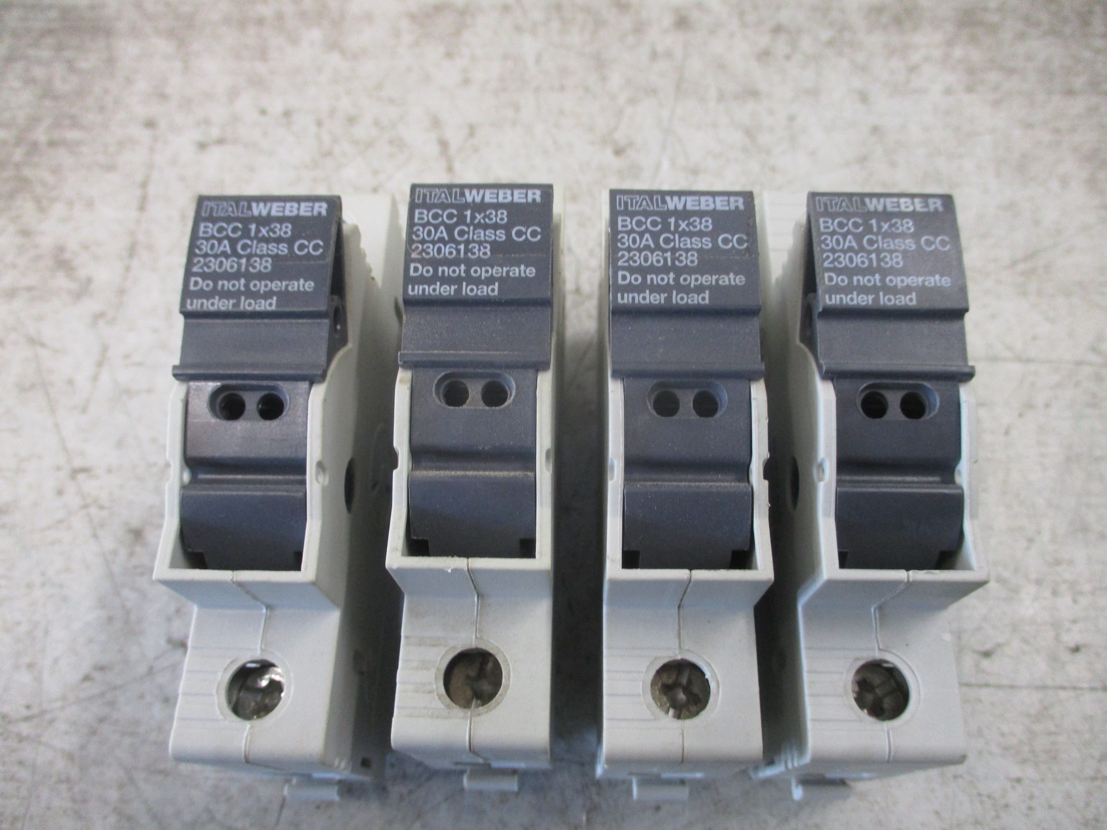 Italweber BCC 1x38 Fuse Holder 2306138 30A 600V 1P *Lot of 4*