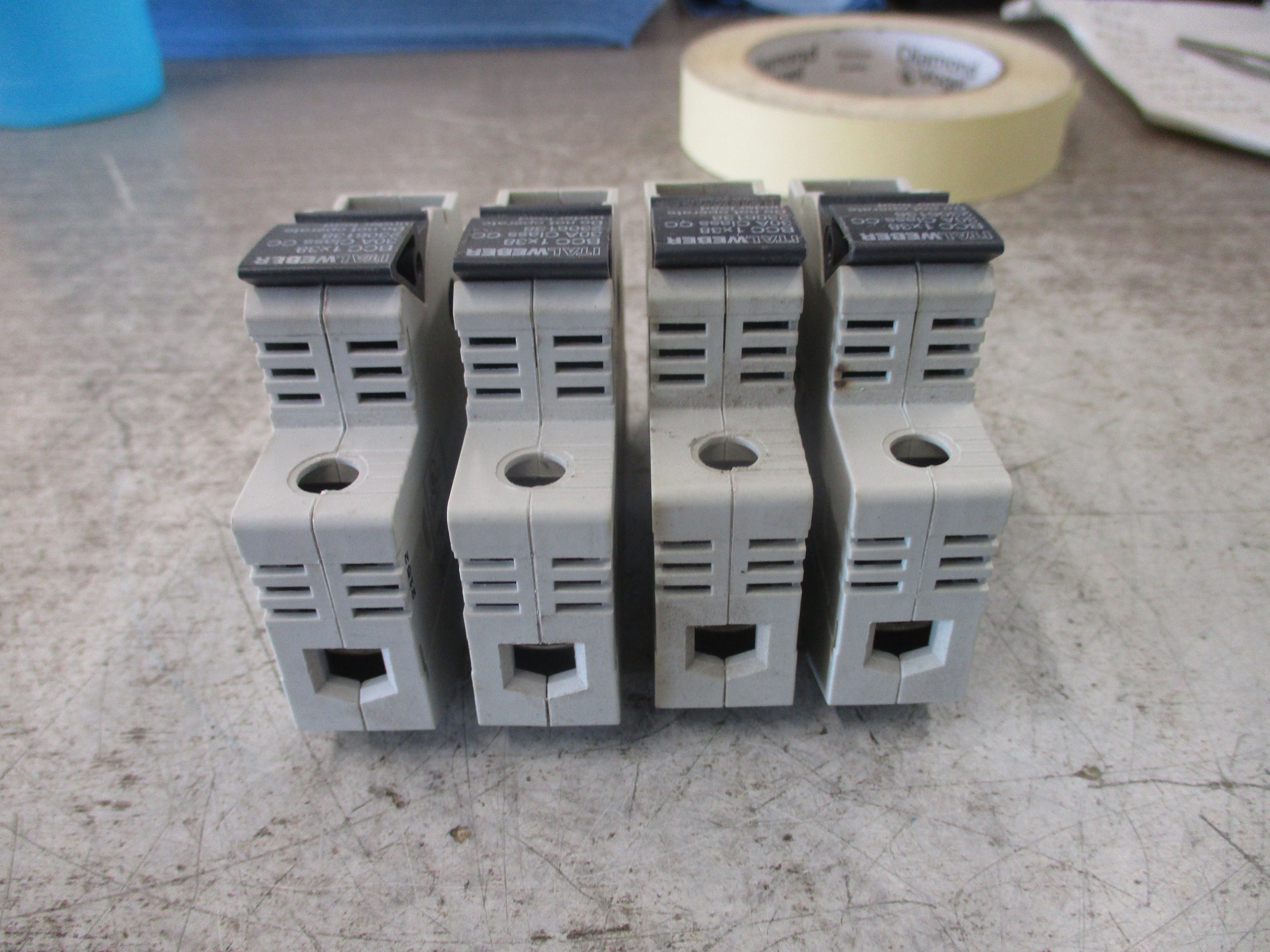 Italweber BCC 1x38 Fuse Holder 2306138 30A 600V 1P *Lot of 4*