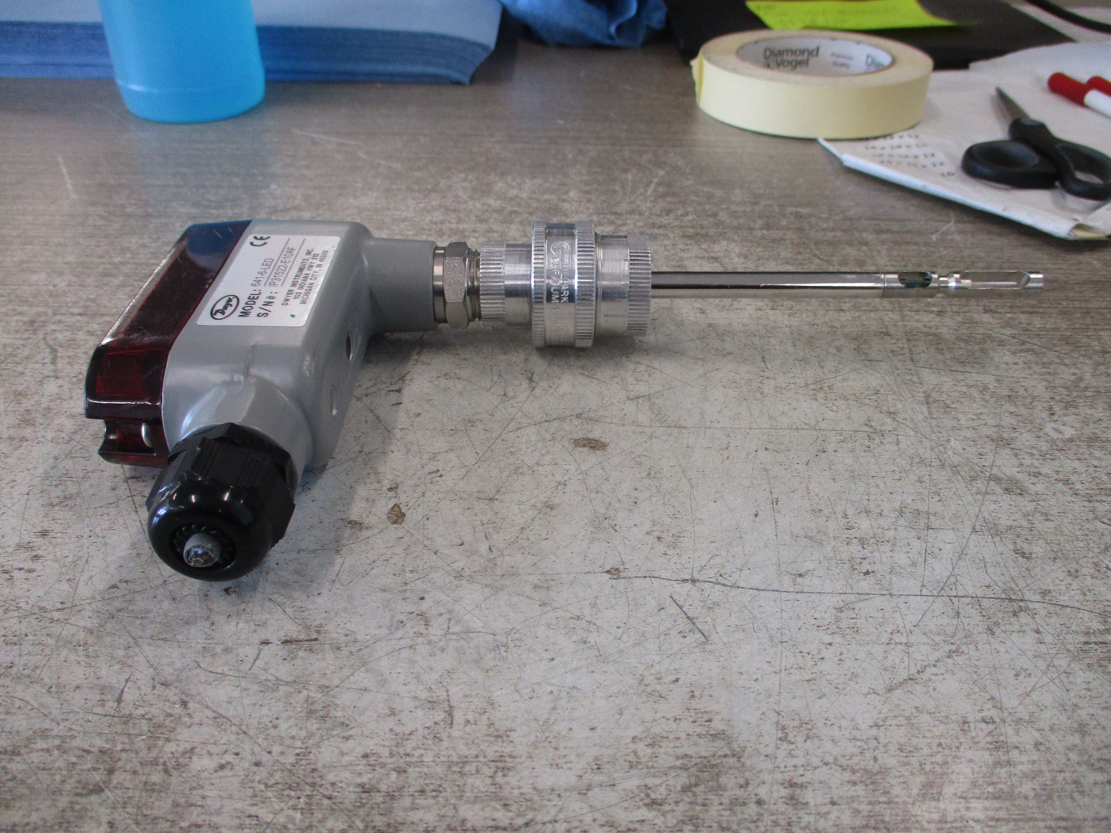 Dwyer Air Velocity Transmitter 641-6-LED Used