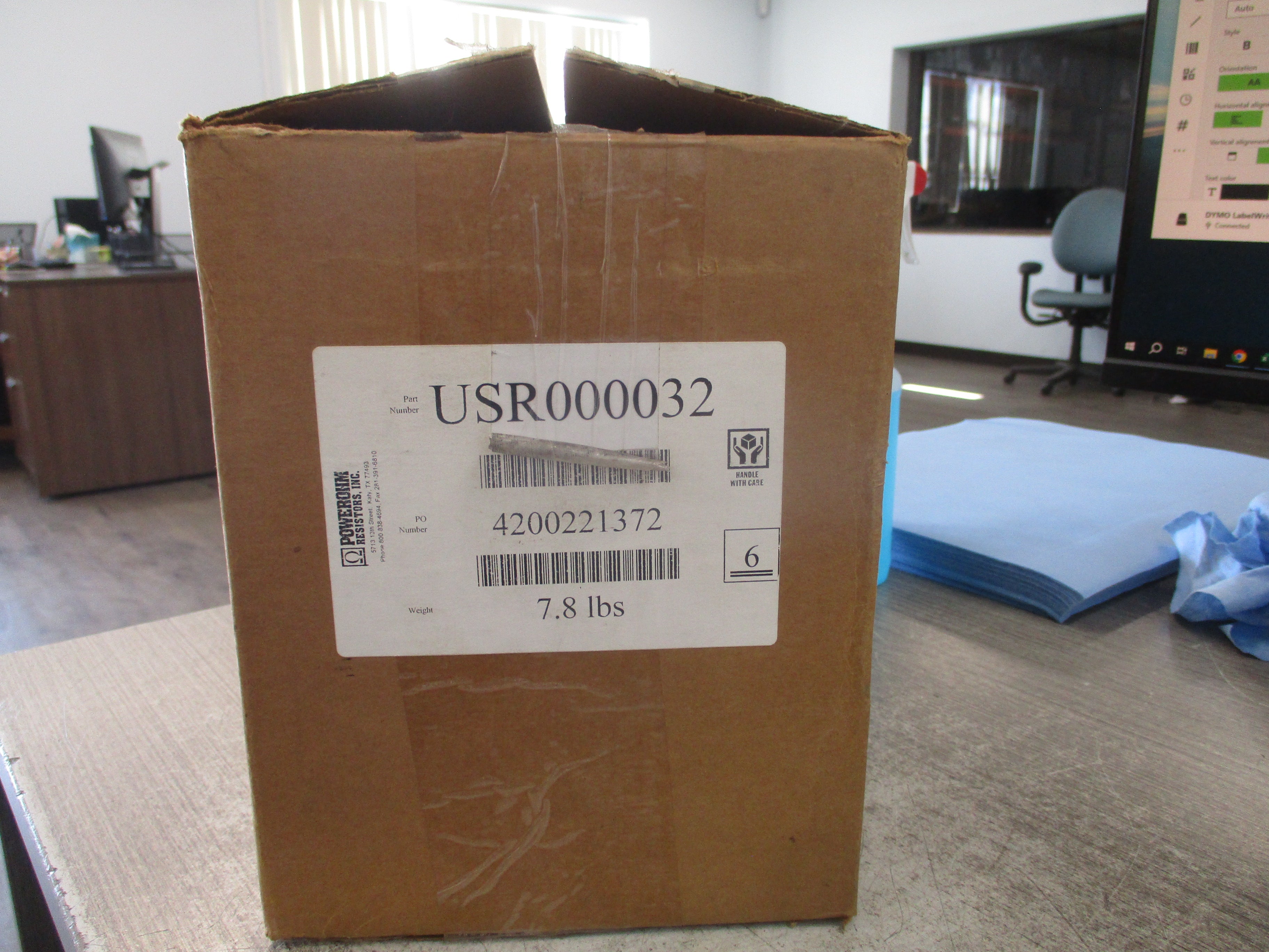 Powerohm Braking Resistor USR000032 750 ohm 600W New Surplus