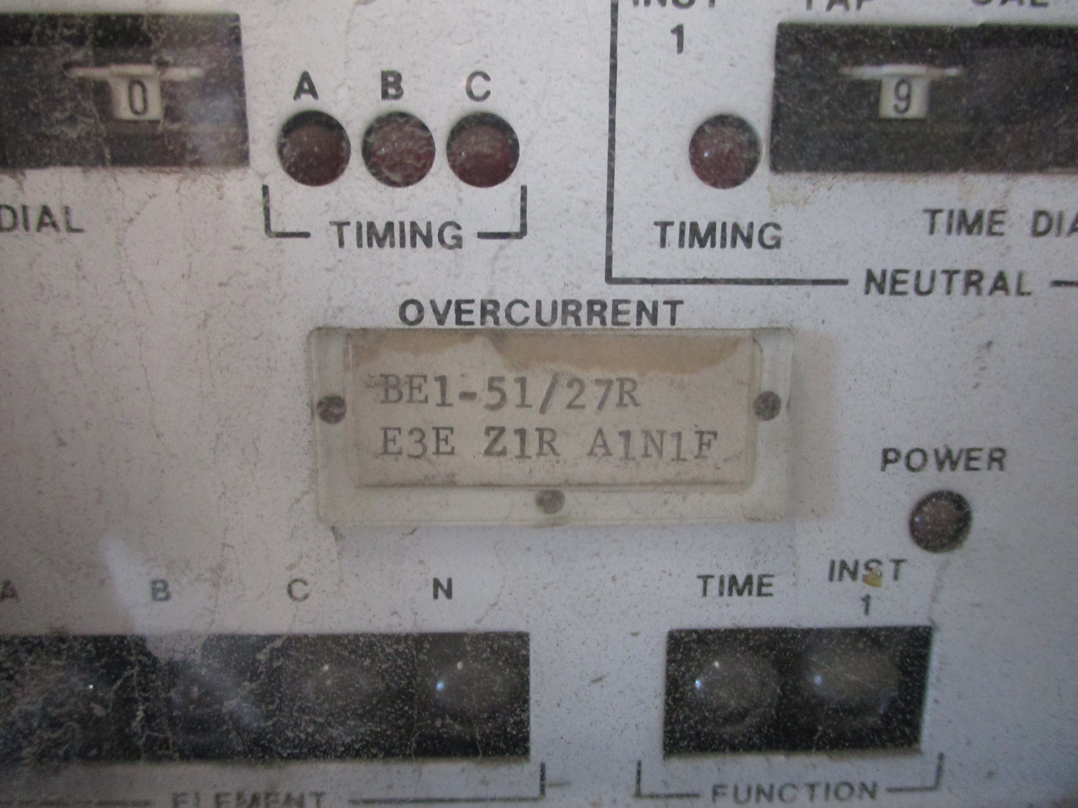 Basler Electric BE1-51/27R Over Current Relay E3E Z1R A1N1F Used