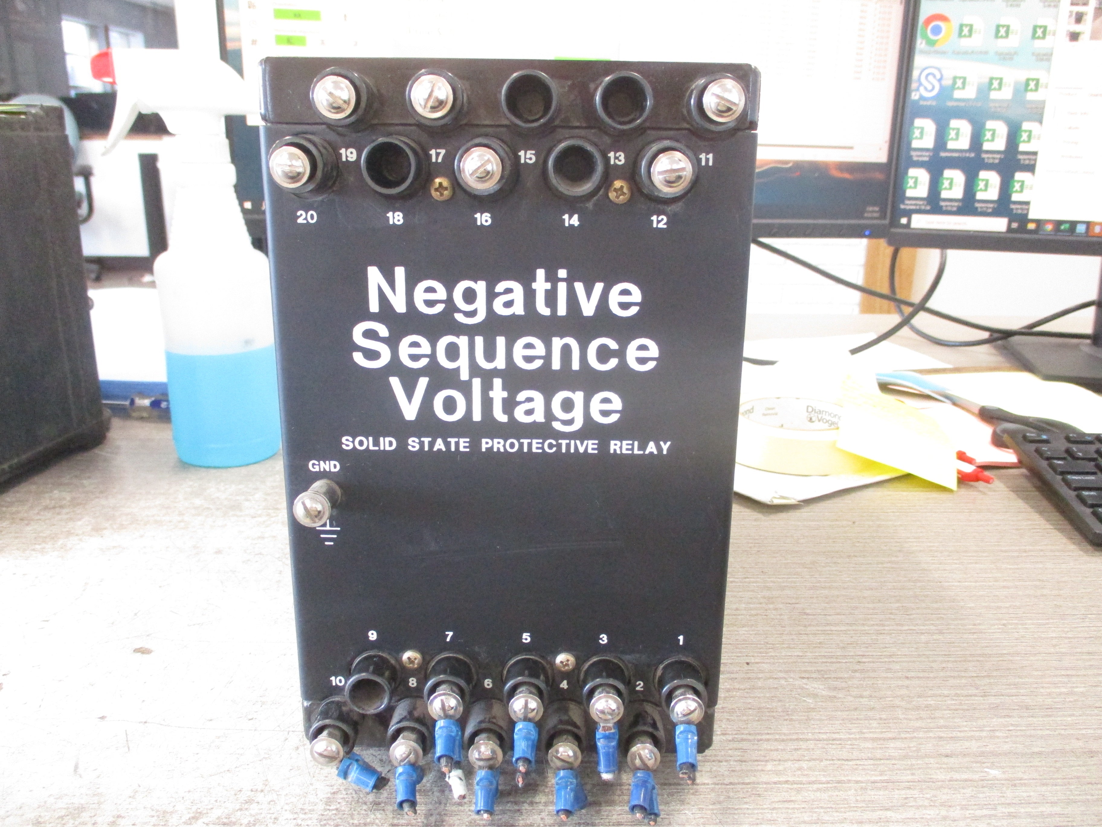 Basler Electric BE1-47N Voltage Phase sequence Relay E3F E1R C3T3F Used