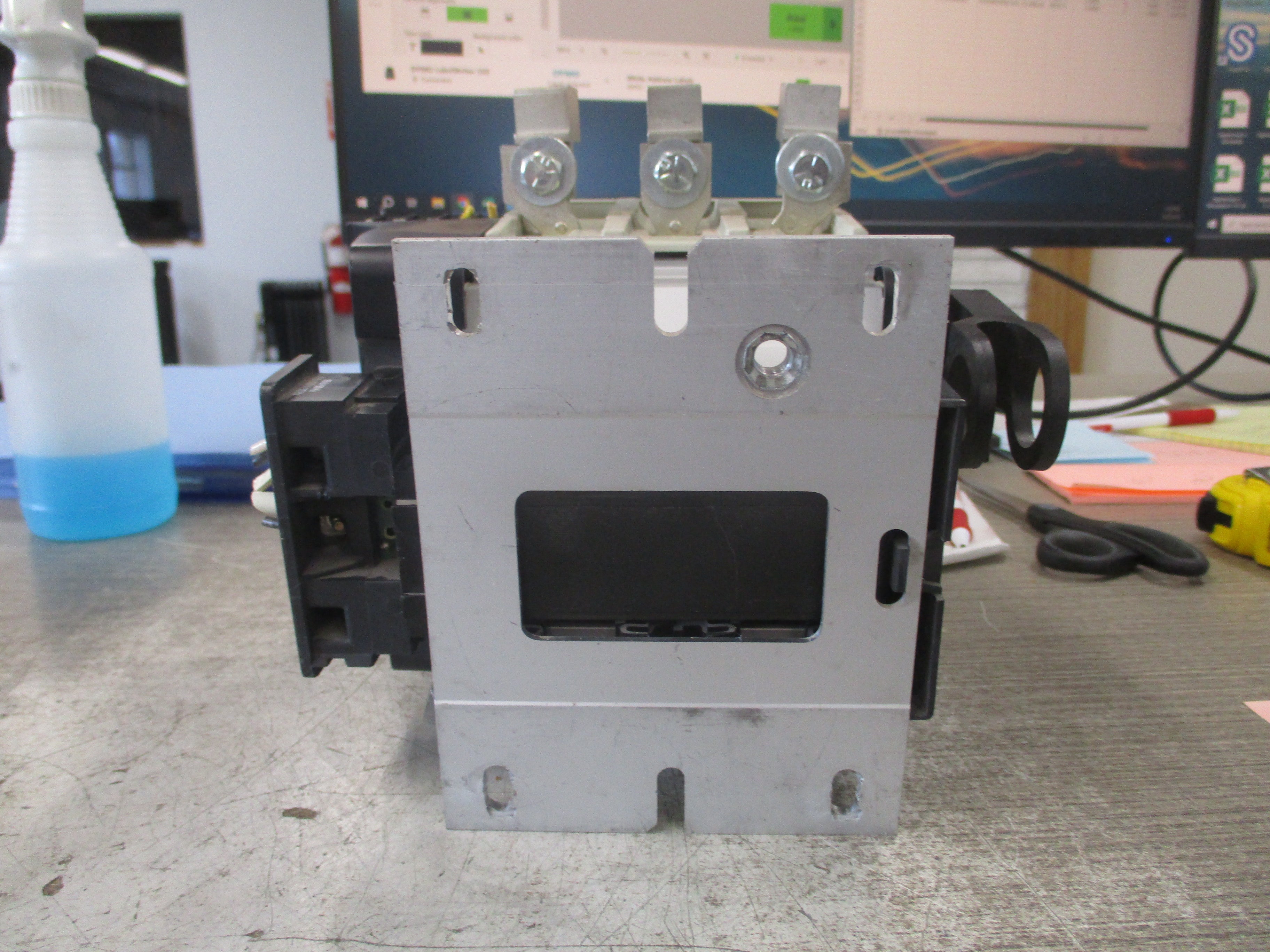 Telemecanique Contactor w/ 2 Aux Blocks LC1F115 115-120V Coil Used