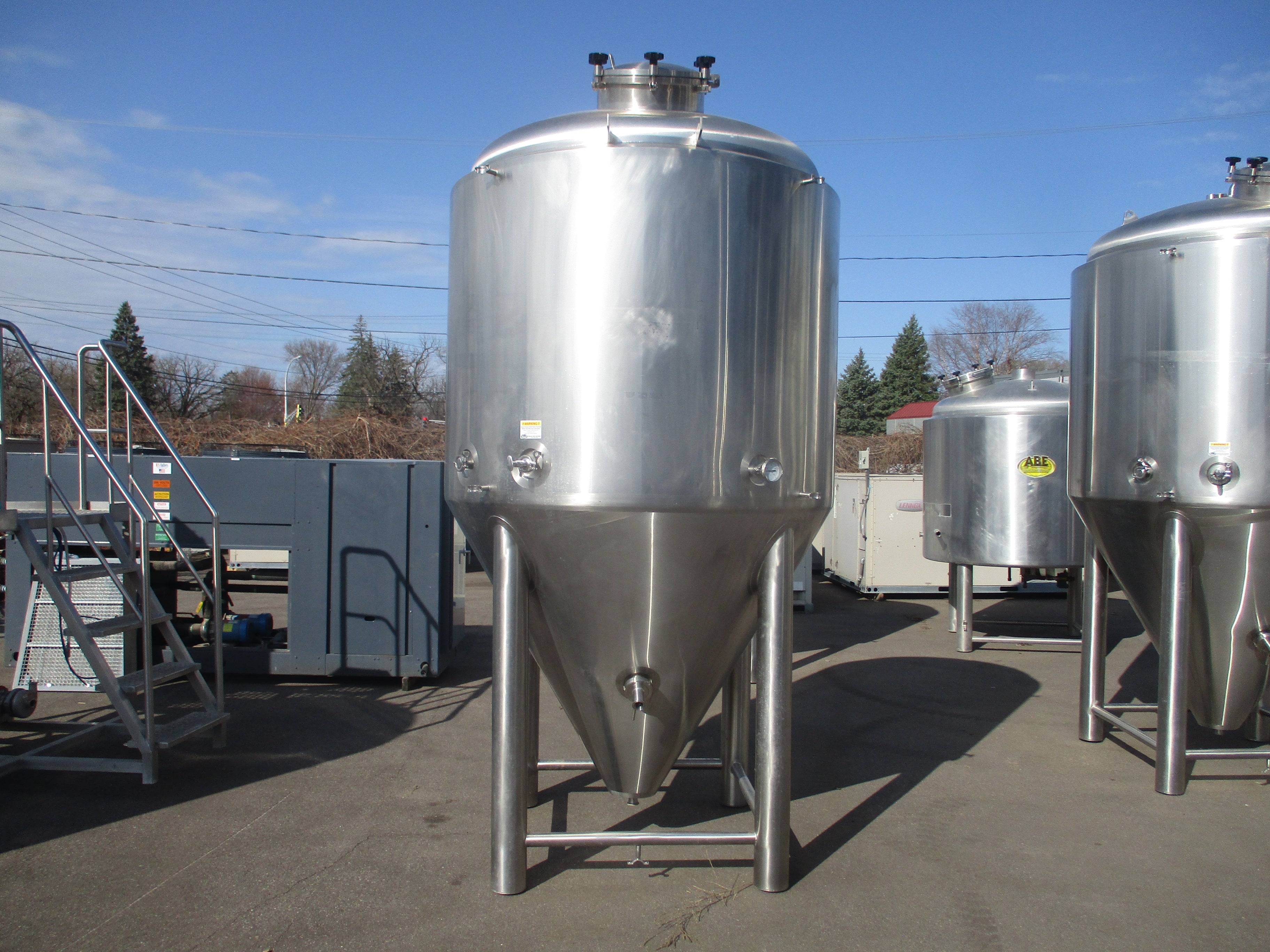 ABE/American Brewery Equipment Fermenter Tank 30 BBL Dims: Height 124 Inches